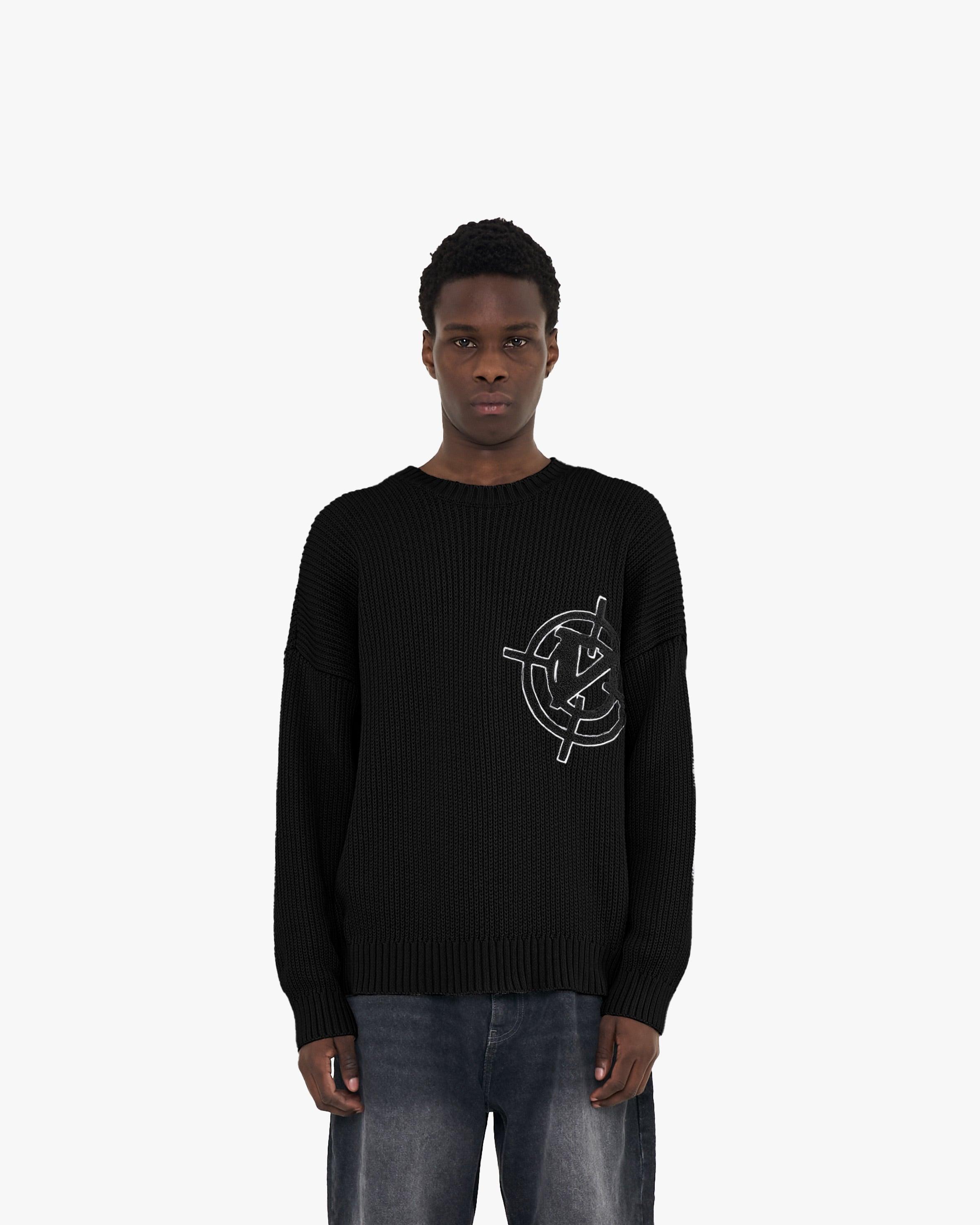 V-LOGO KNITWEAR BLACK