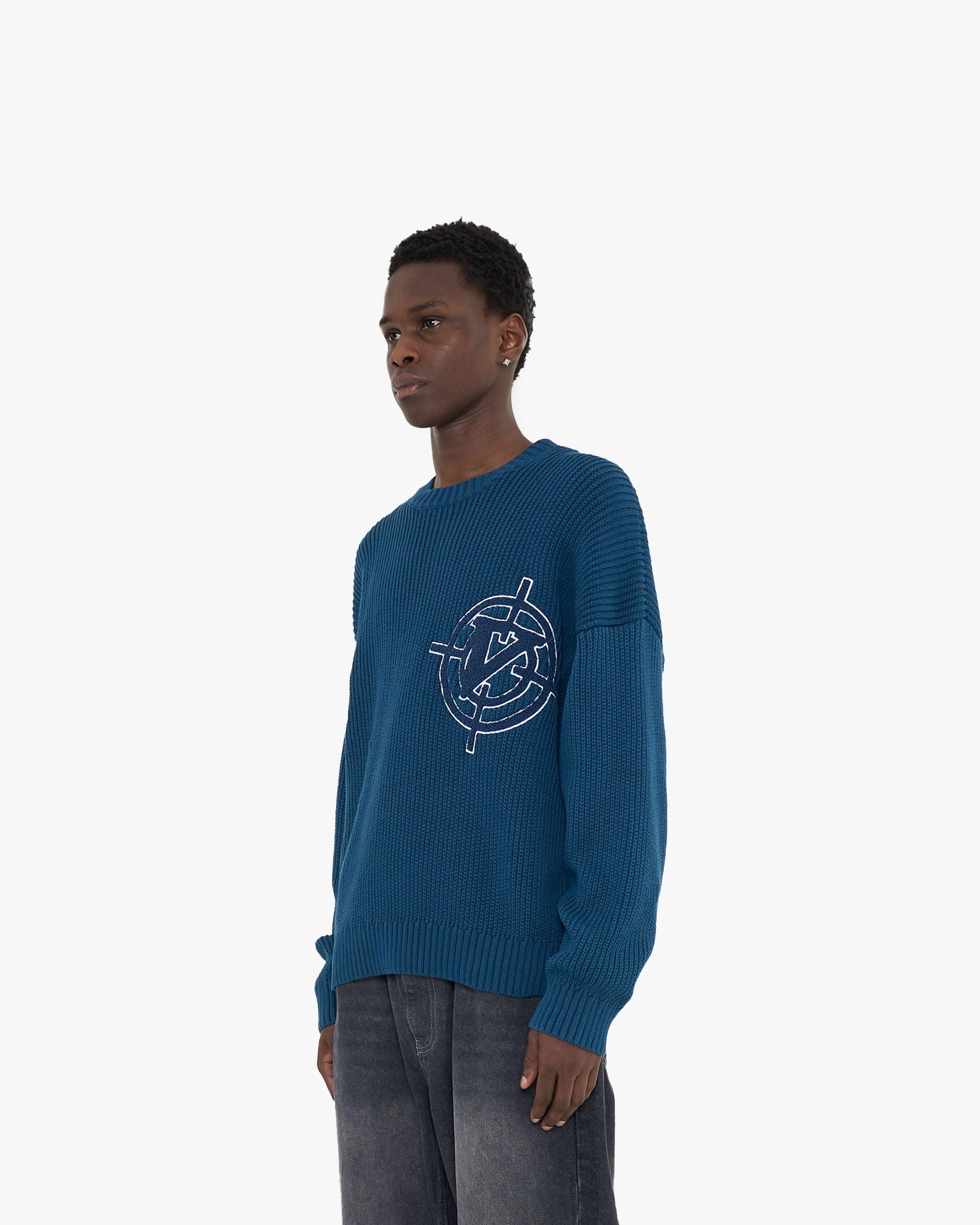 V-LOGO KNITWEAR MIDNIGHT BLUE