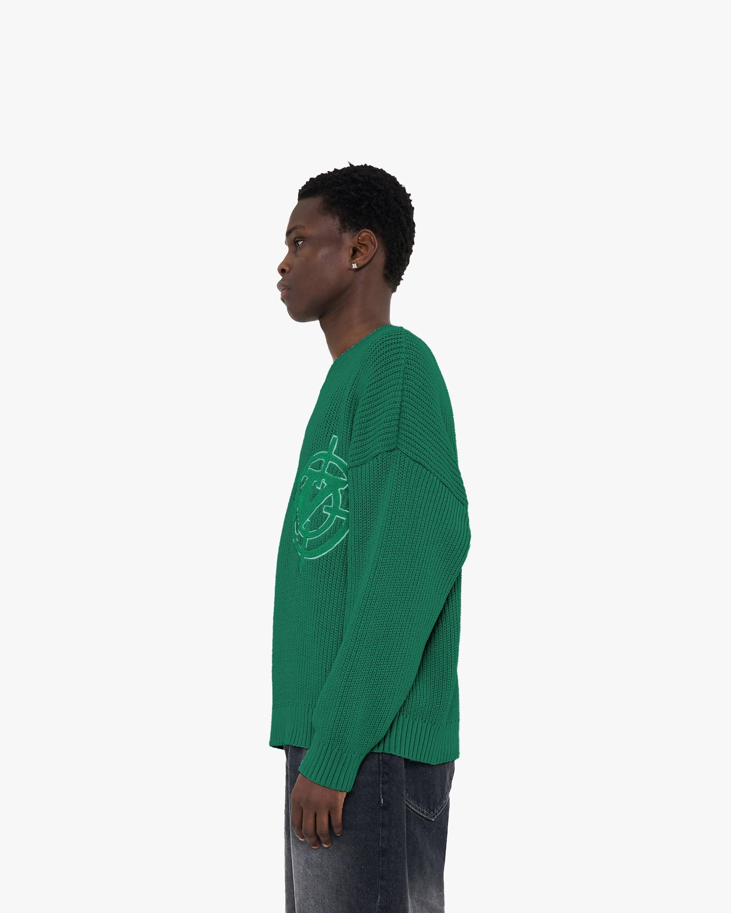 V-LOGO KNITWEAR GREEN