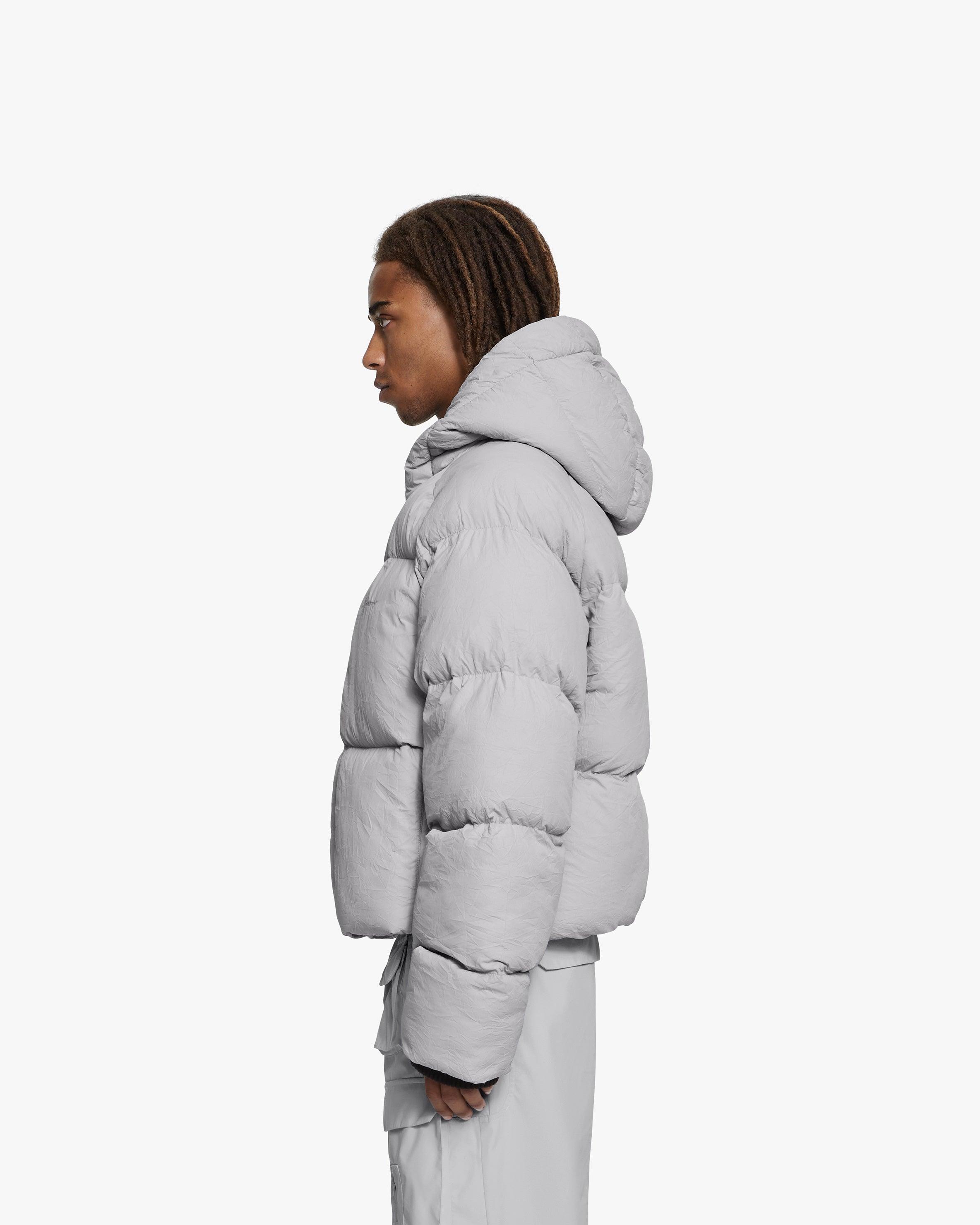 PUFFER JACKET LIGHT GREY