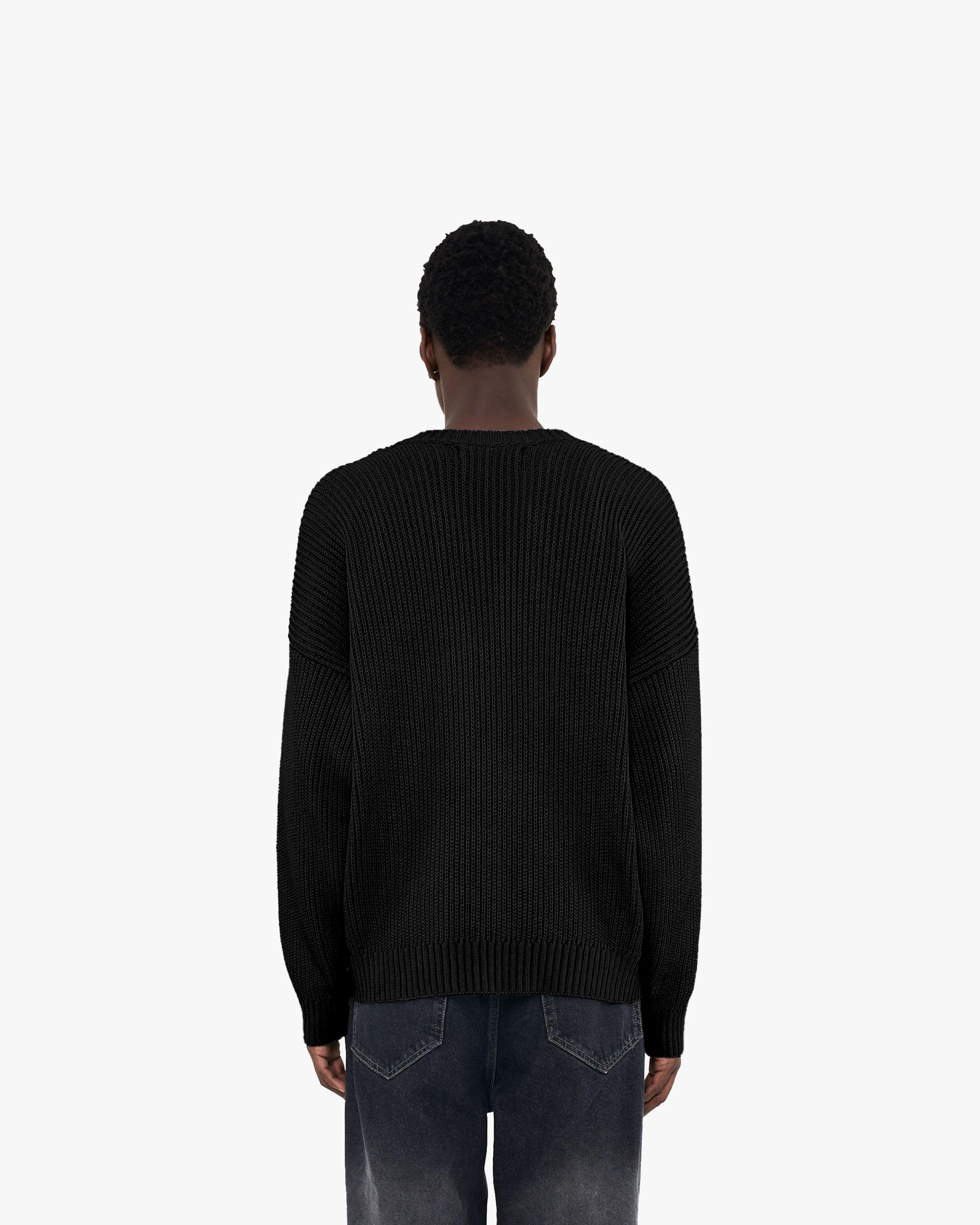V-LOGO KNITWEAR BLACK