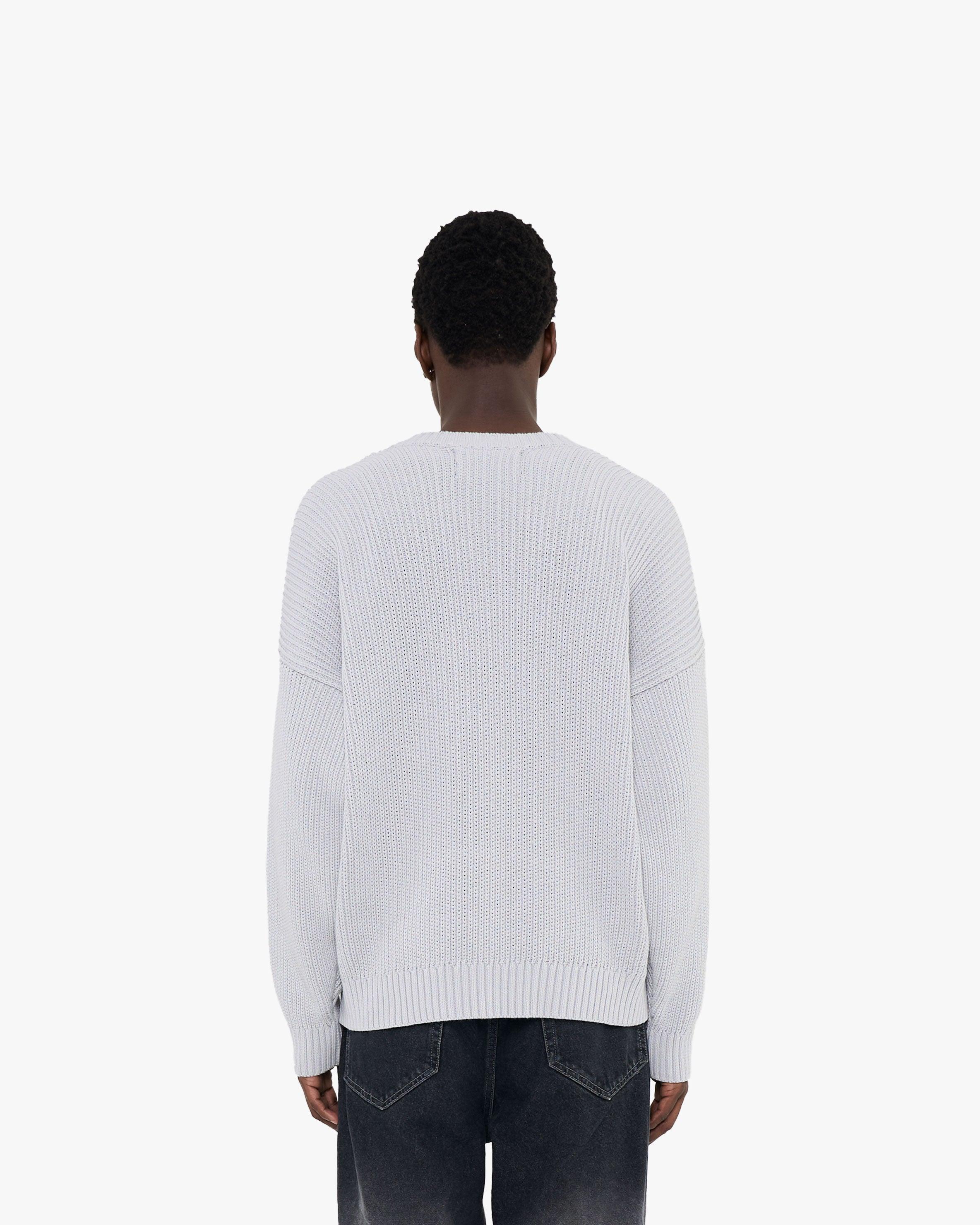V-LOGO KNITWEAR LIGHT GREY