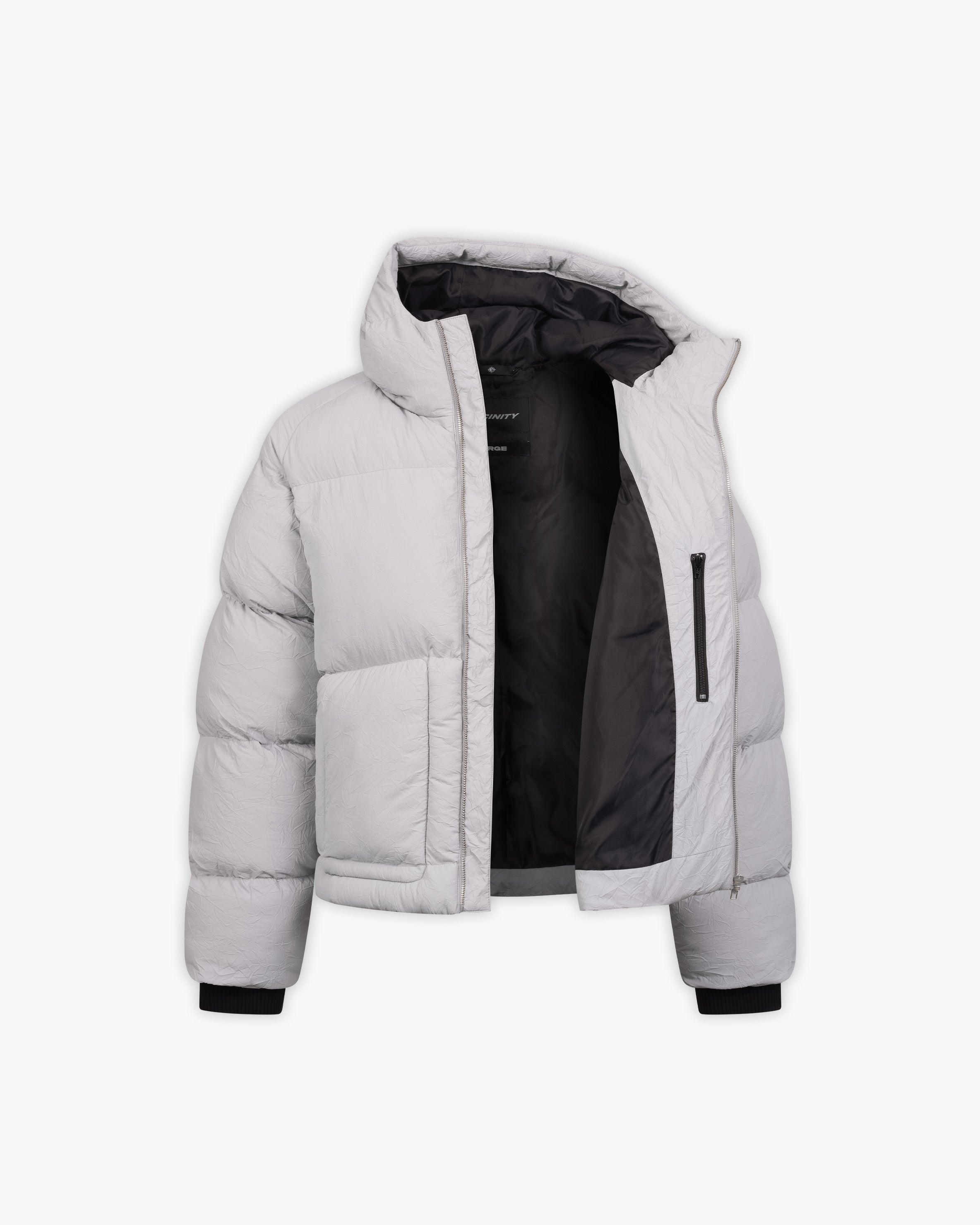PUFFER JACKET LIGHT GREY