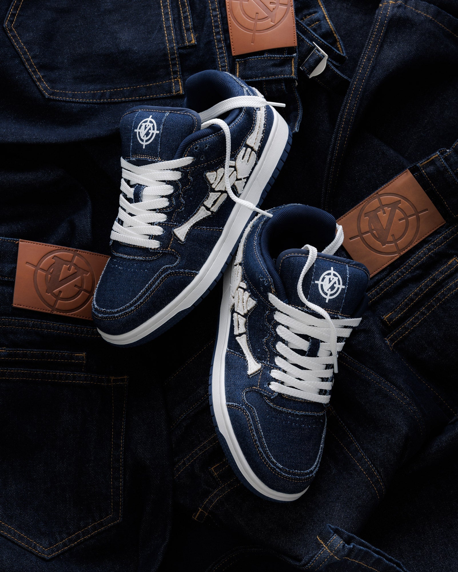 AKIMBO LOWS "SELVEDGE DENIM BLUE"