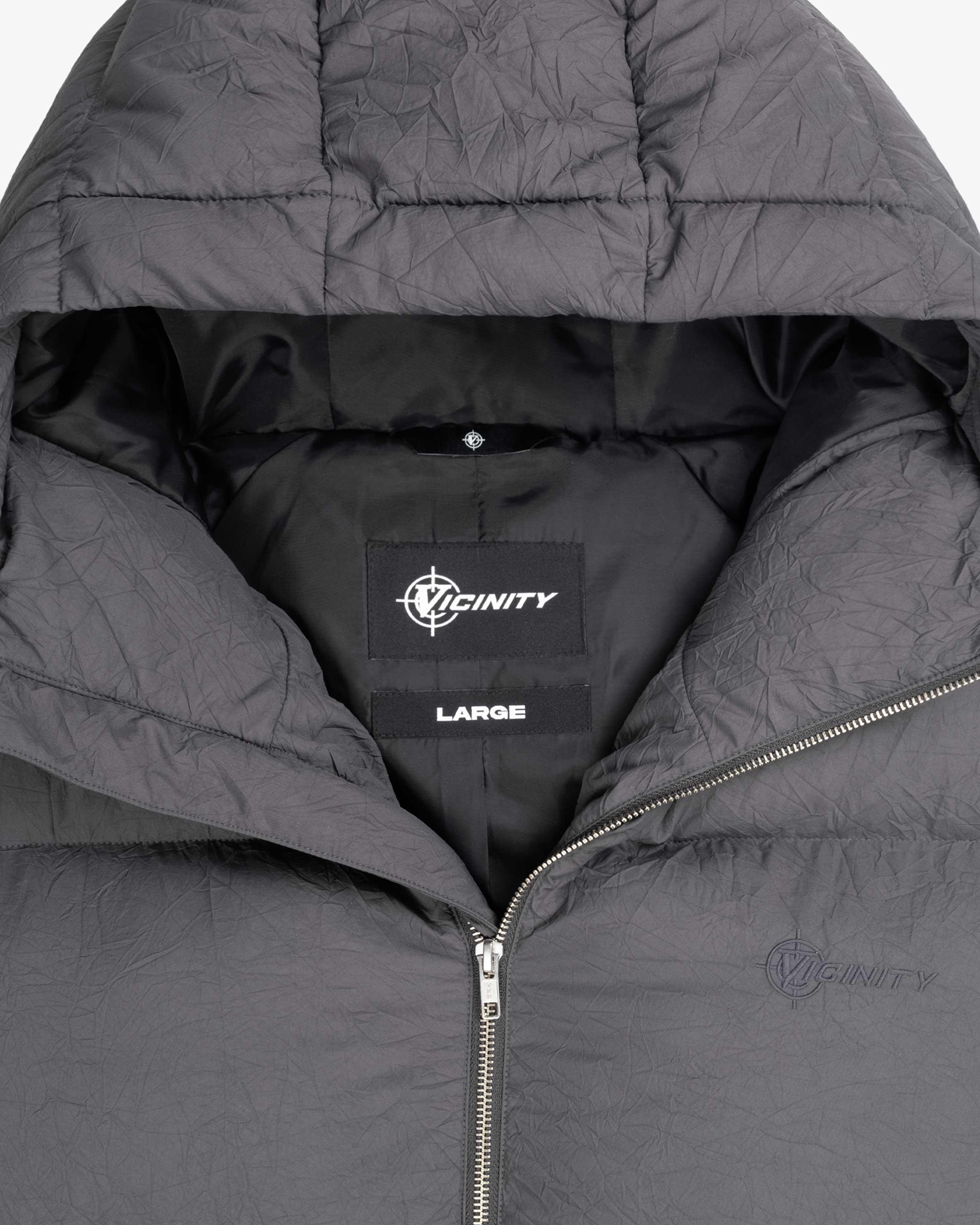 PUFFER JACKET DARK GREY