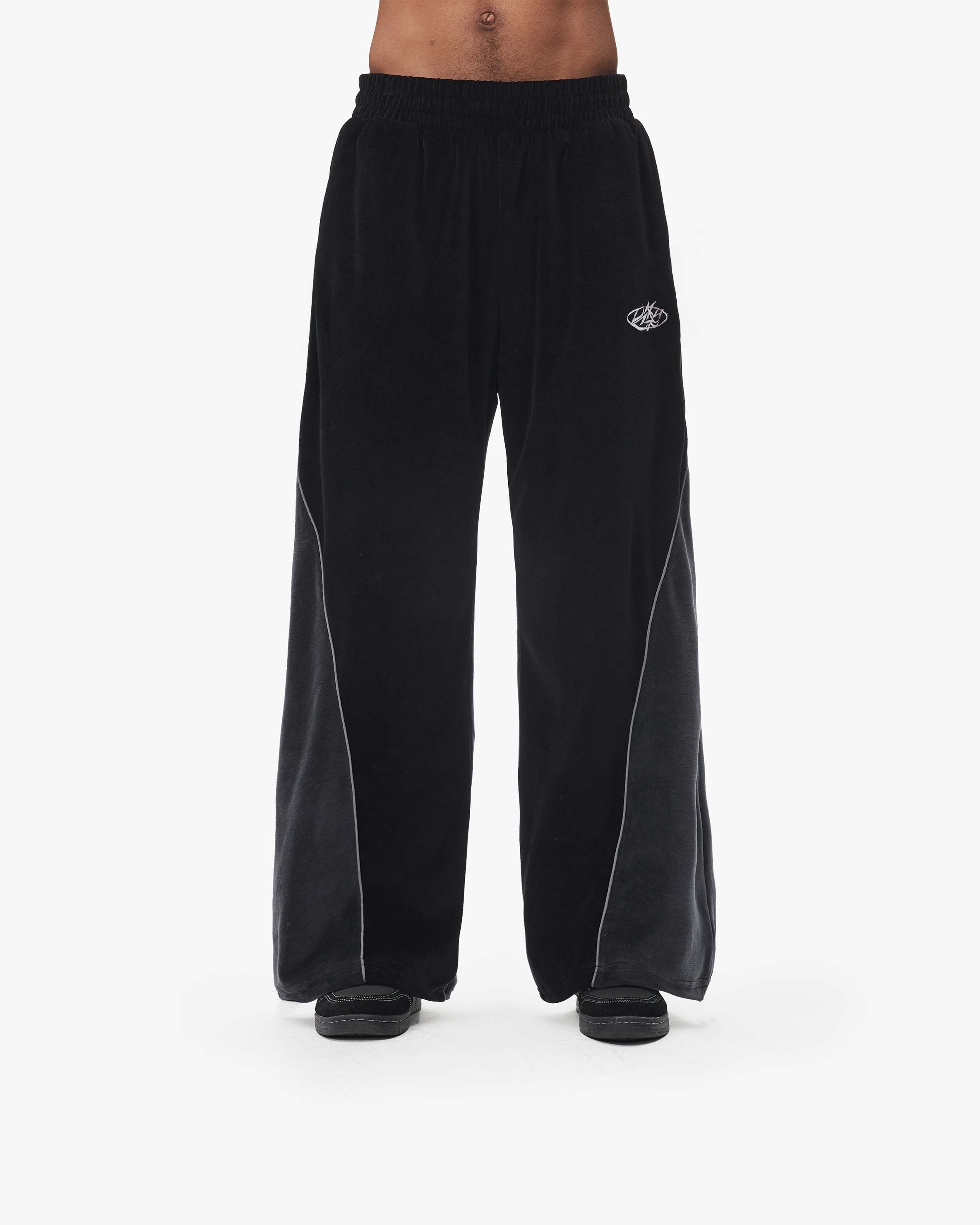 VELOURS TRACK PANTS BLACK