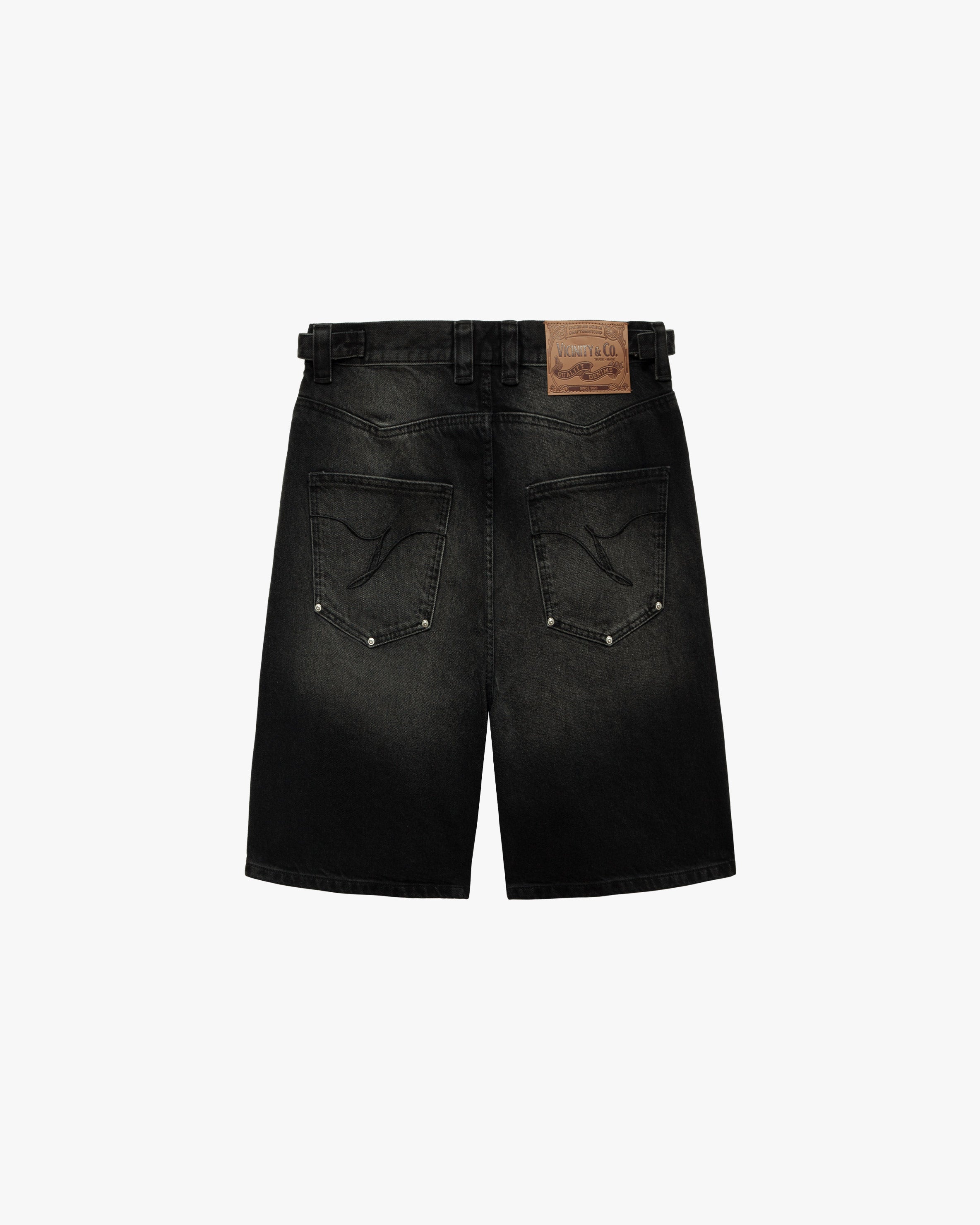 WILD SOUTH DENIM JORTS COAL