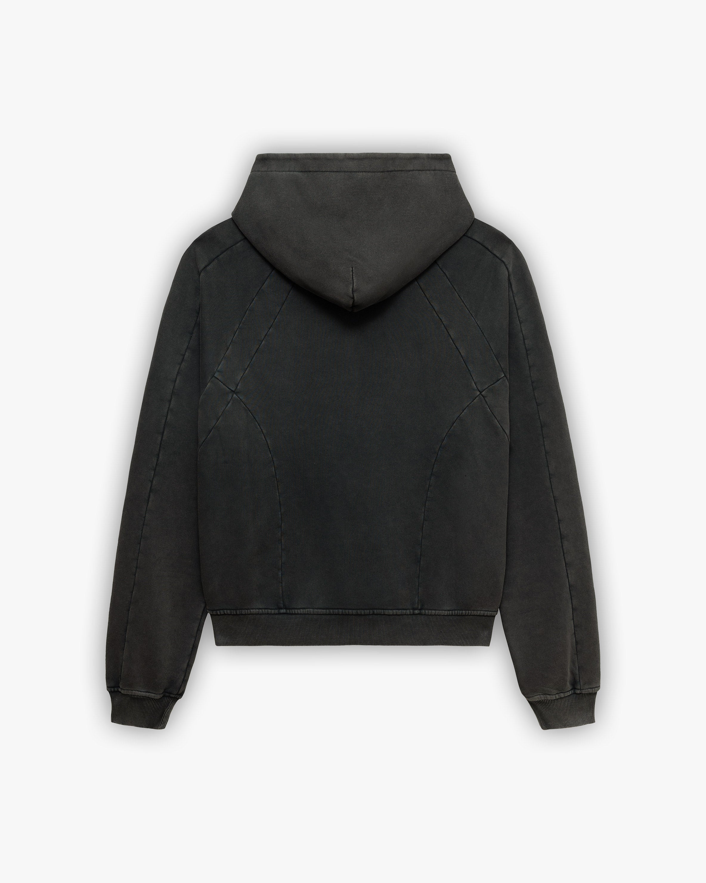 ACID WASHED HOODIE DARK GREY