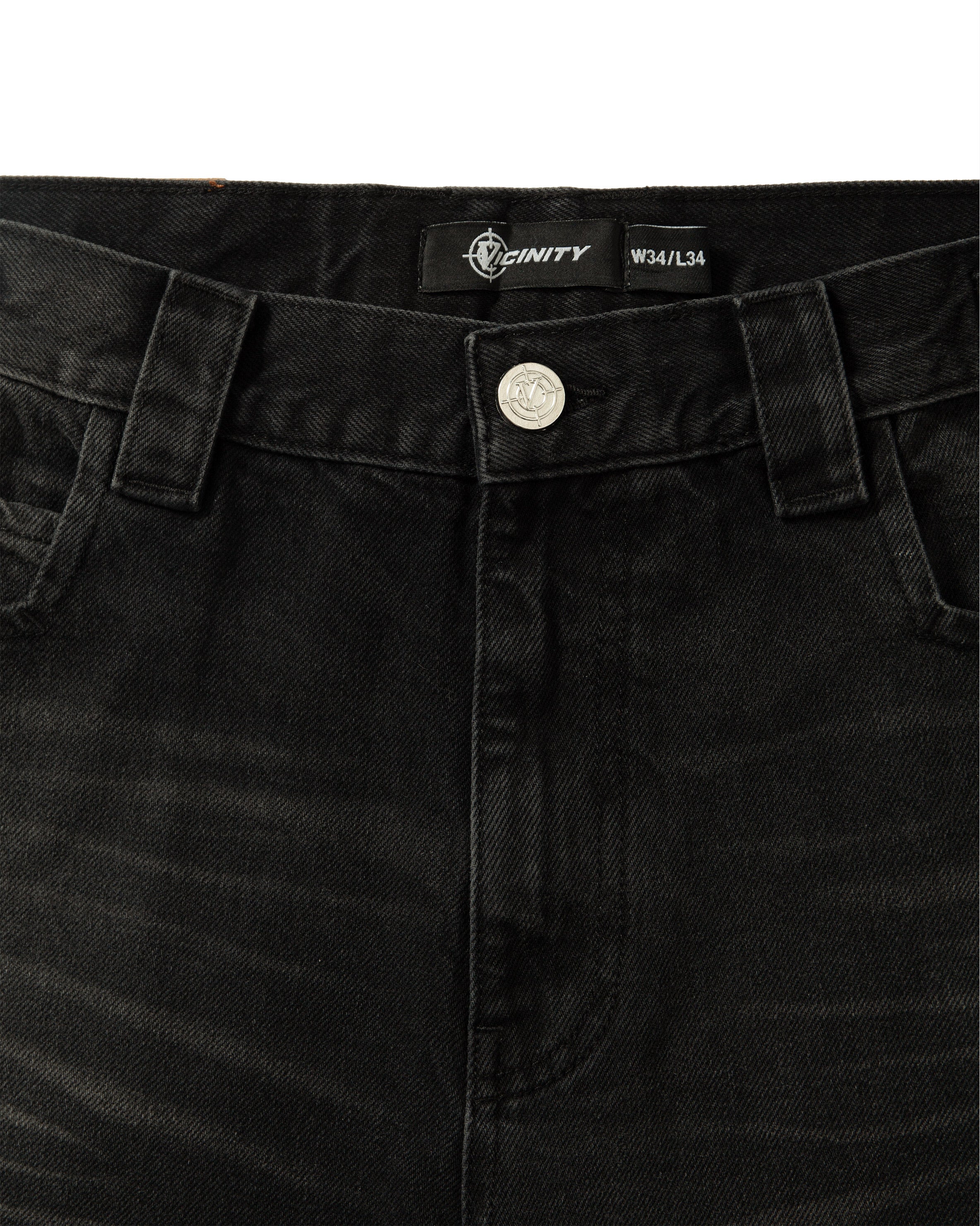 WILD SOUTH DENIM JORTS COAL