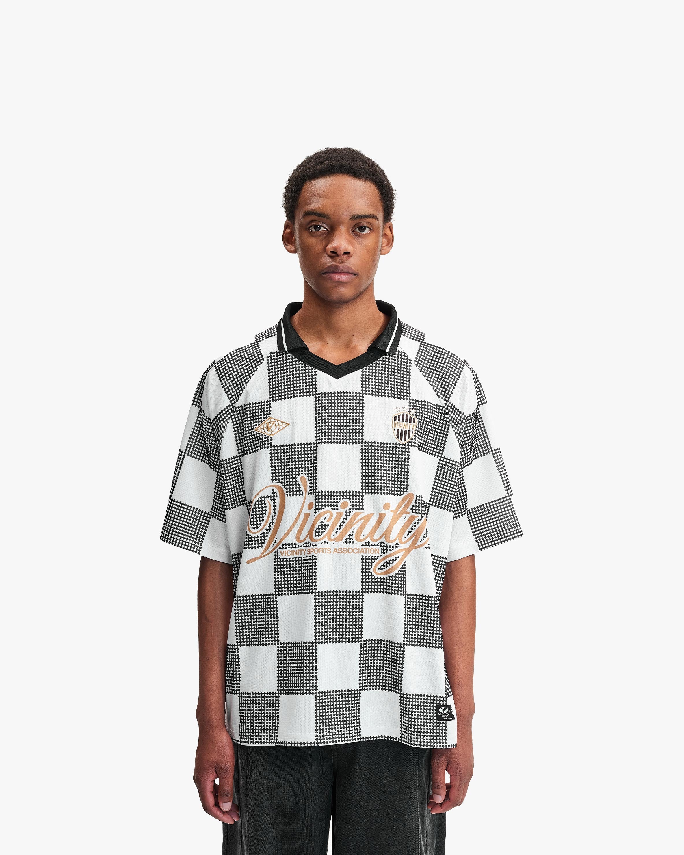 CARO CHECKER JERSEY BLACK/WHITE