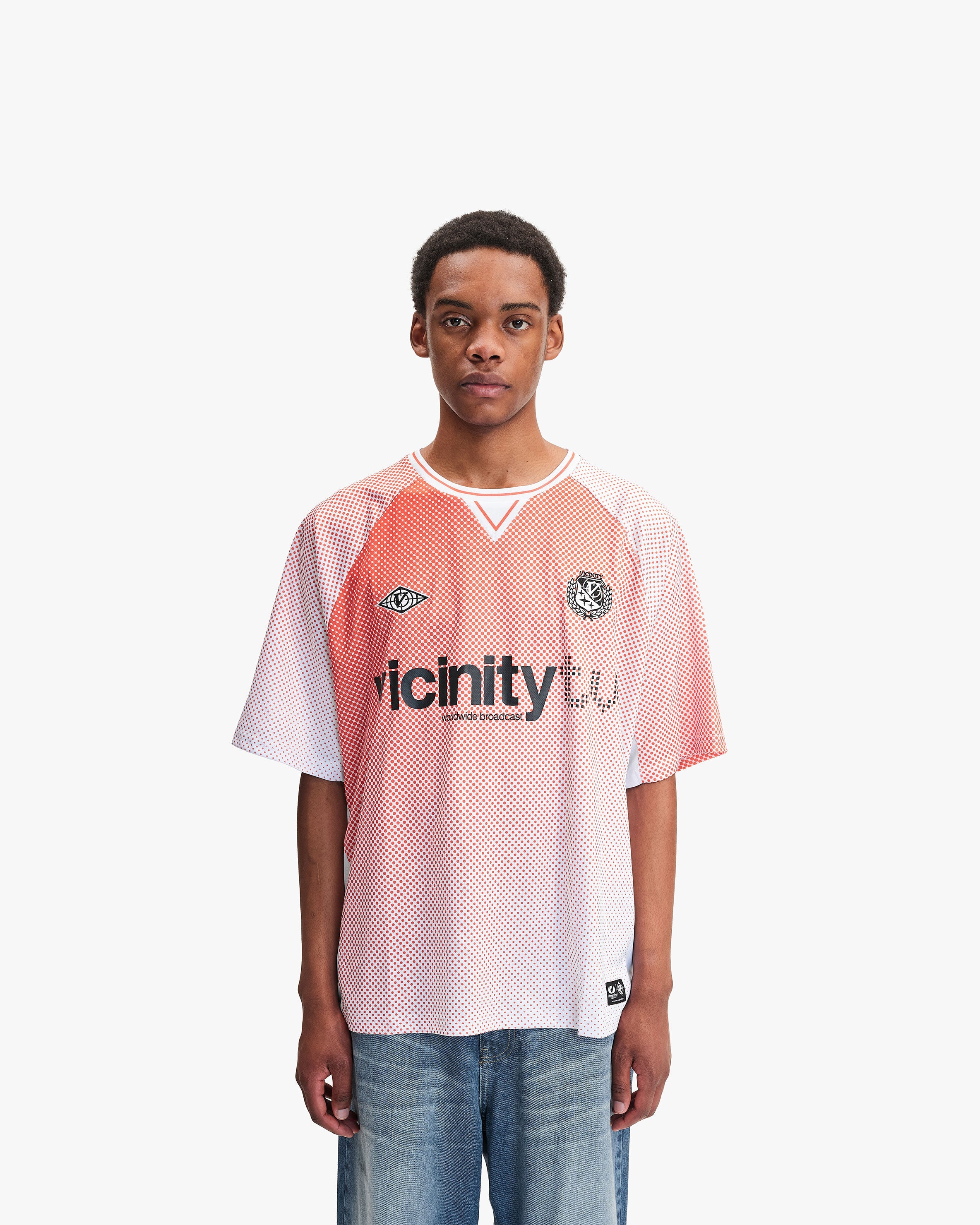 PERFORMANCE JERSEY DOTTED ORANGE