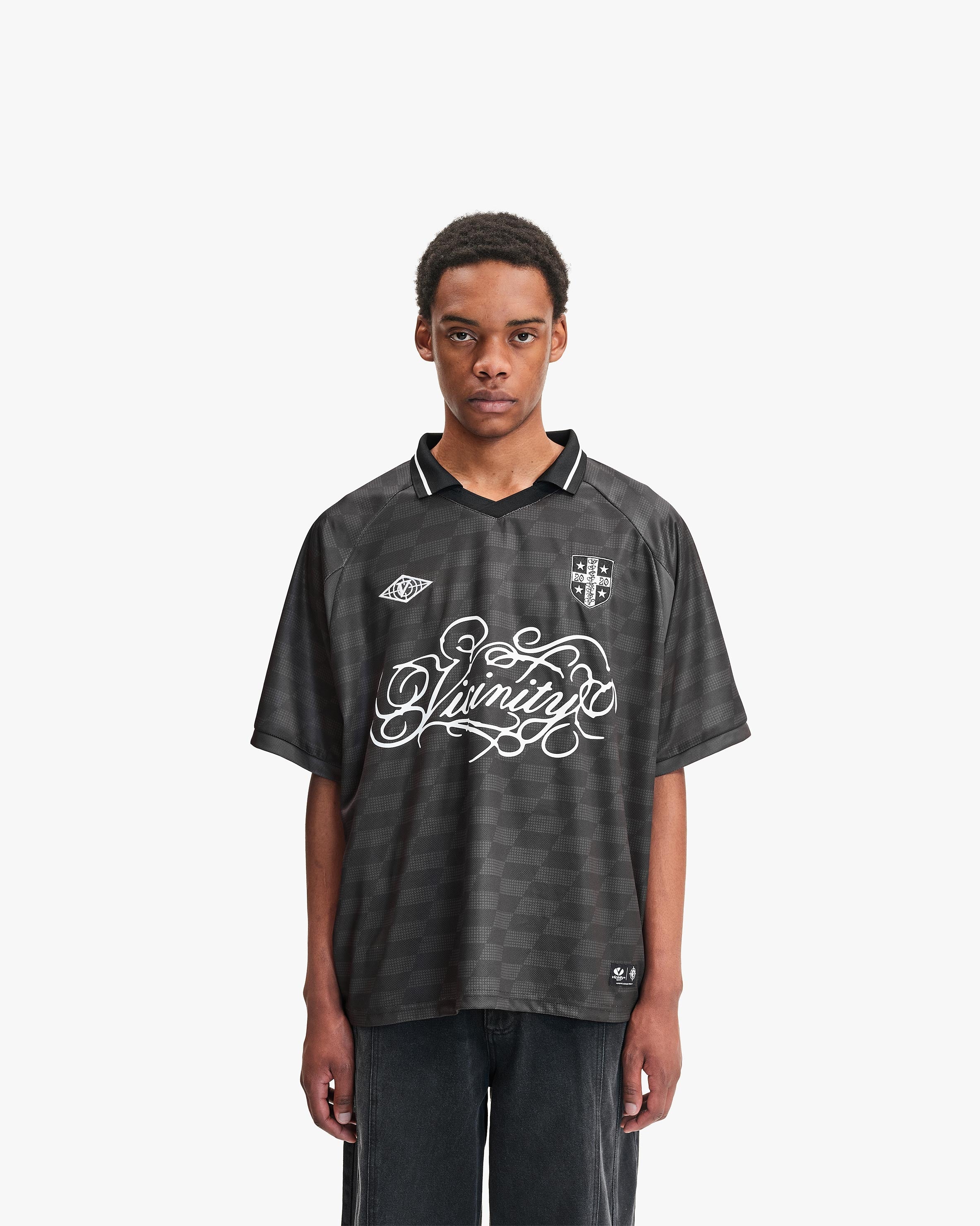 CHECKERED BW JERSEY BLACK
