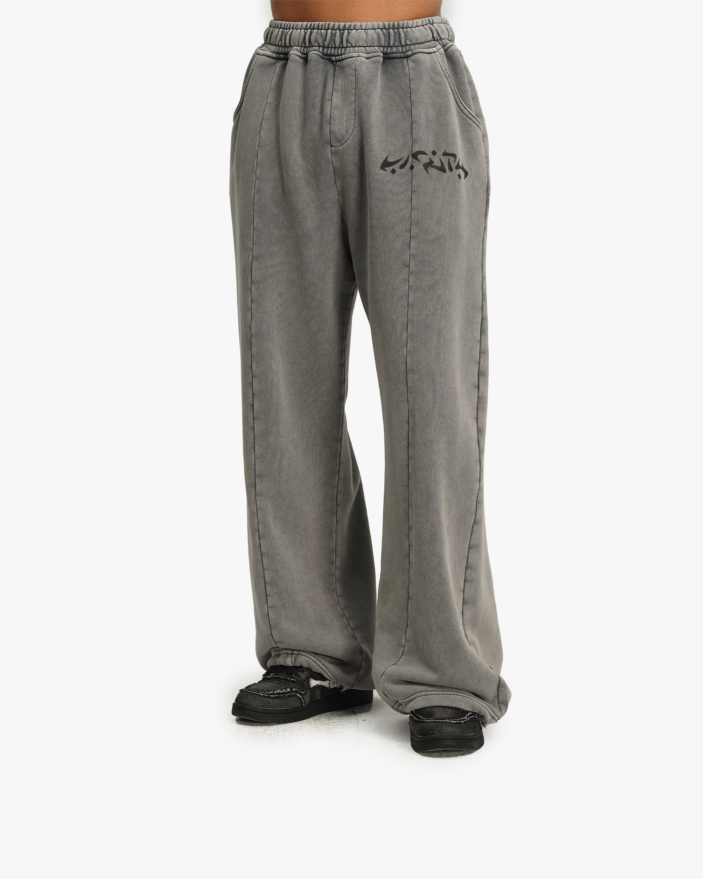 ACID WASHED JOGGER LIGHT GREY