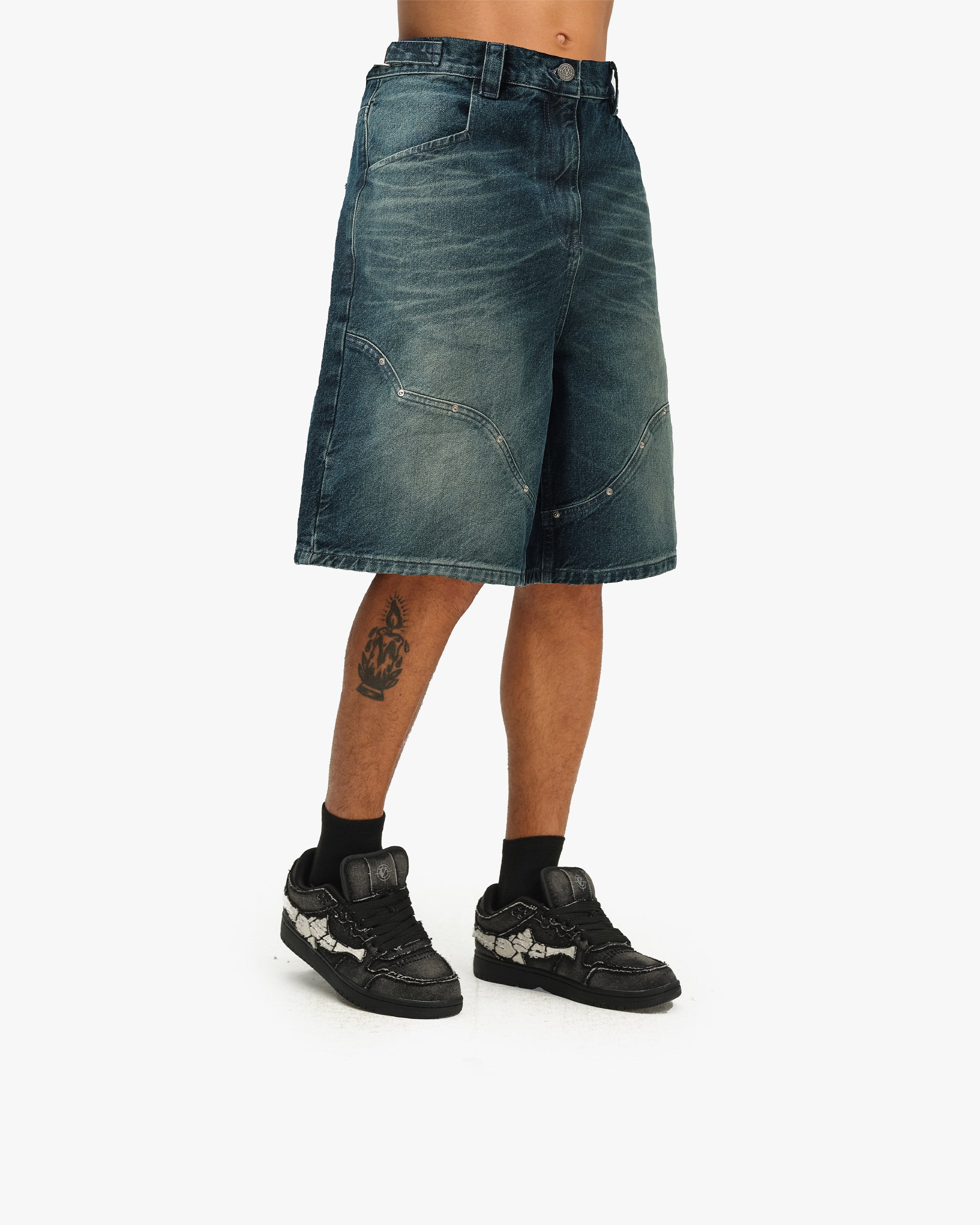 WILD SOUTH DENIM JORTS LAKE