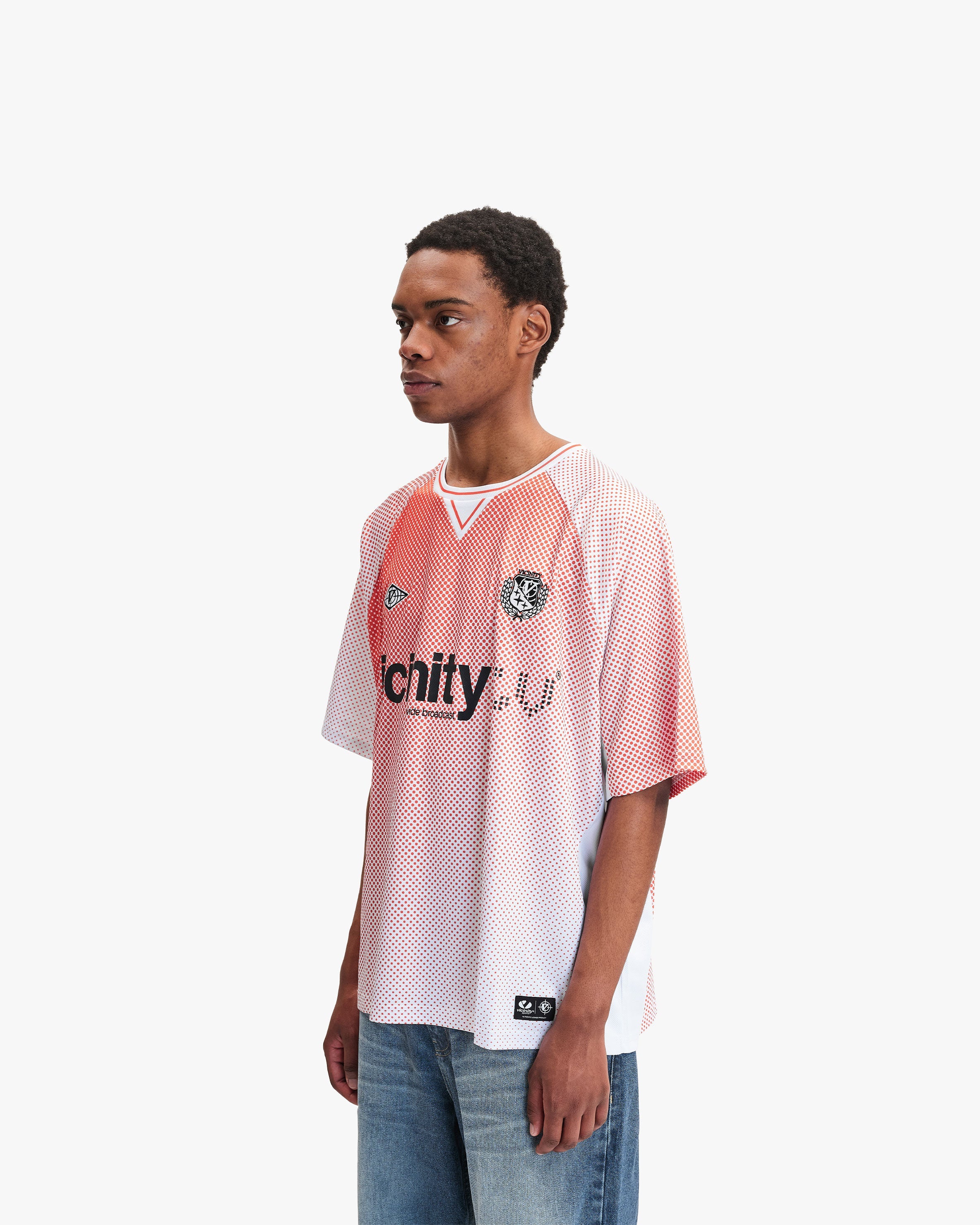 PERFORMANCE JERSEY DOTTED ORANGE