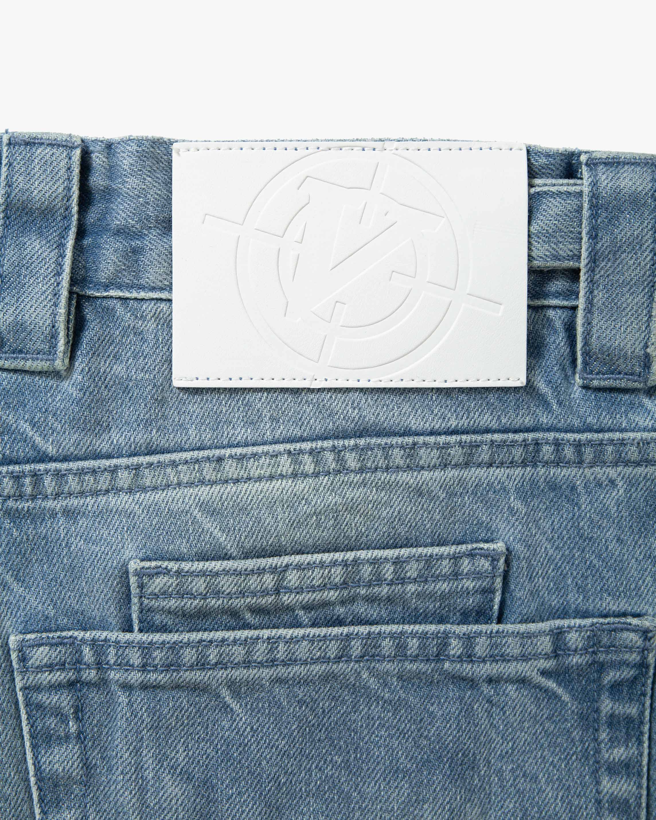 VINTAGE BLUE DENIM JORTS