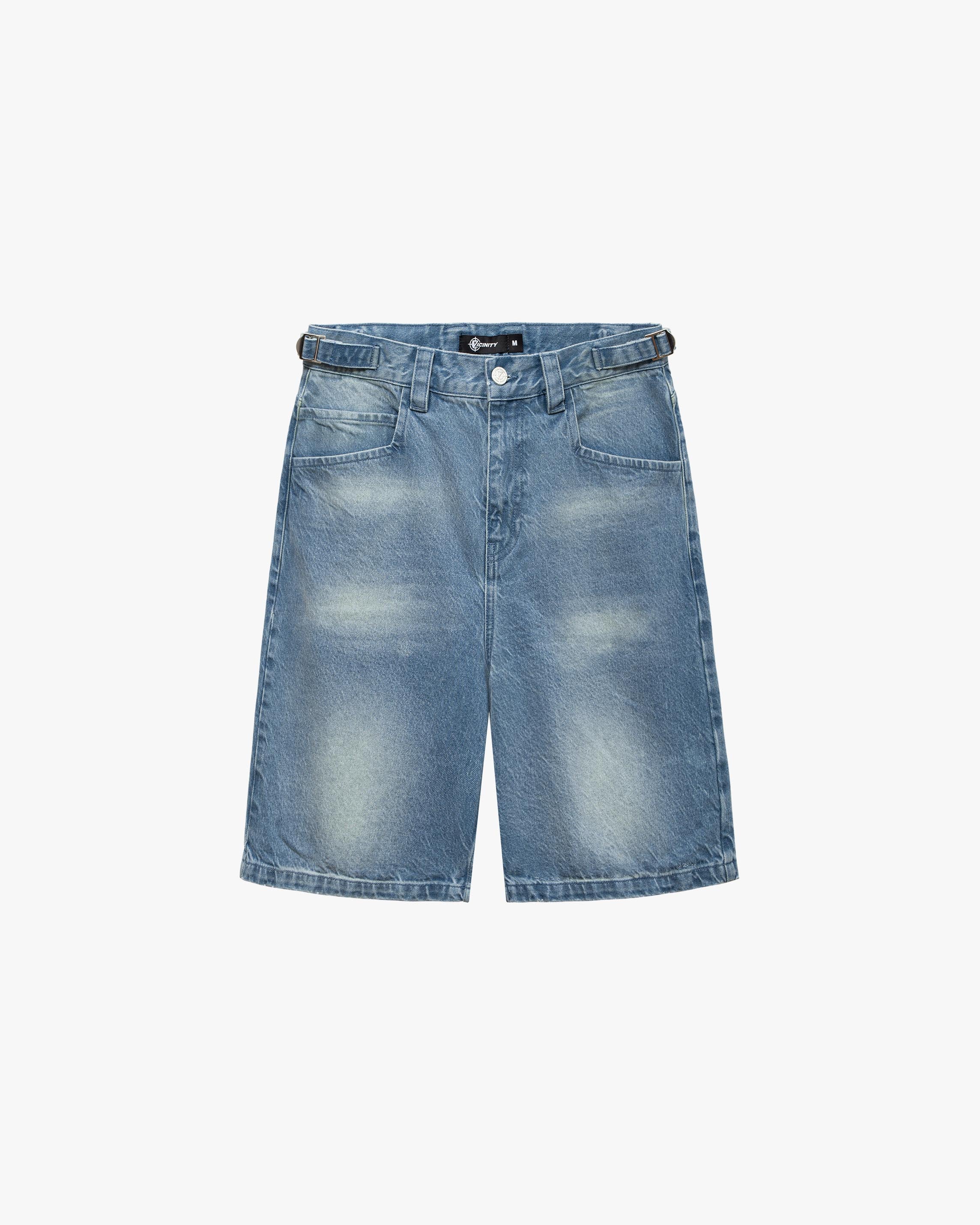 VINTAGE BLUE DENIM JORTS