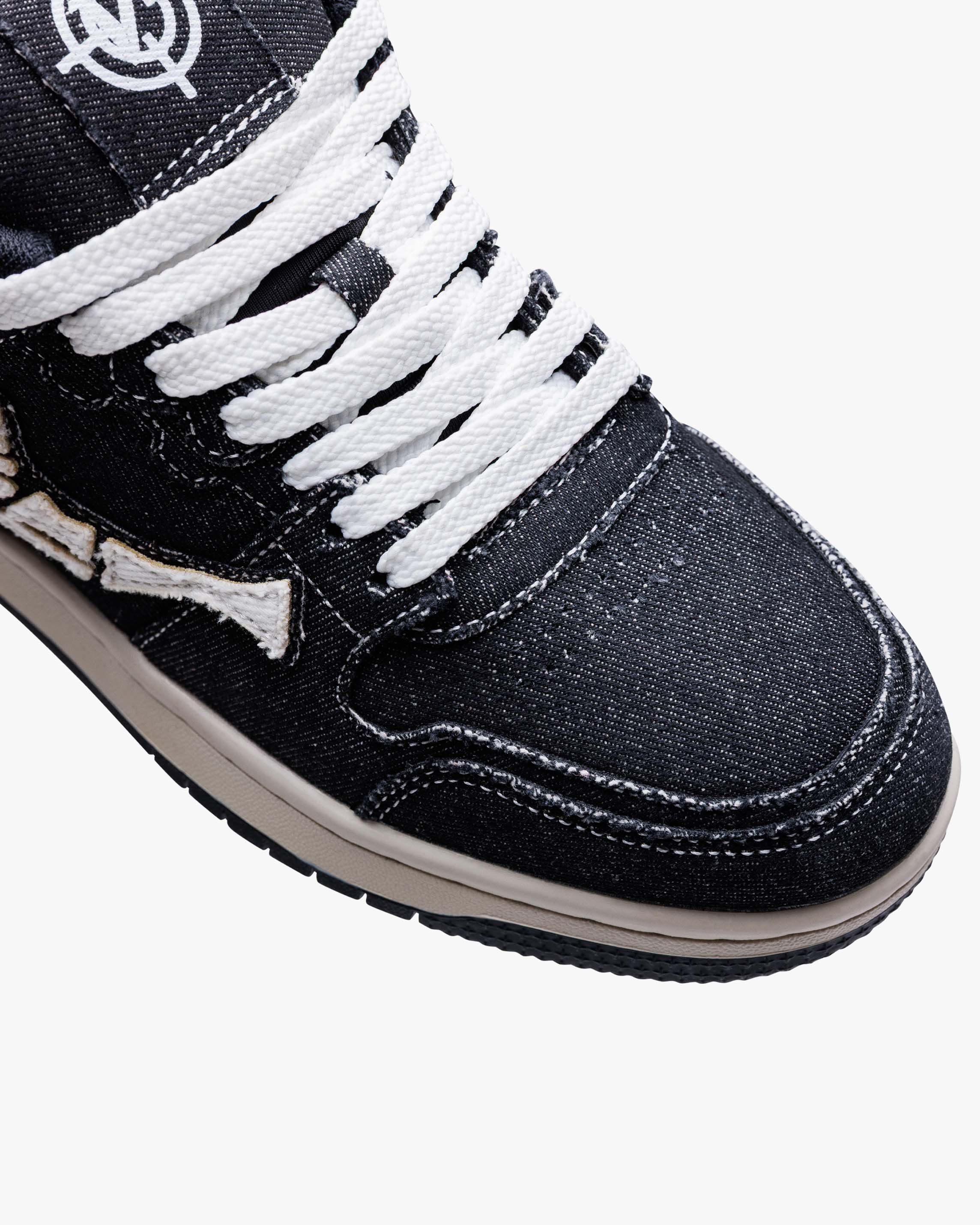 AKIMBO LOWS "SELVEDGE DENIM BLACK"