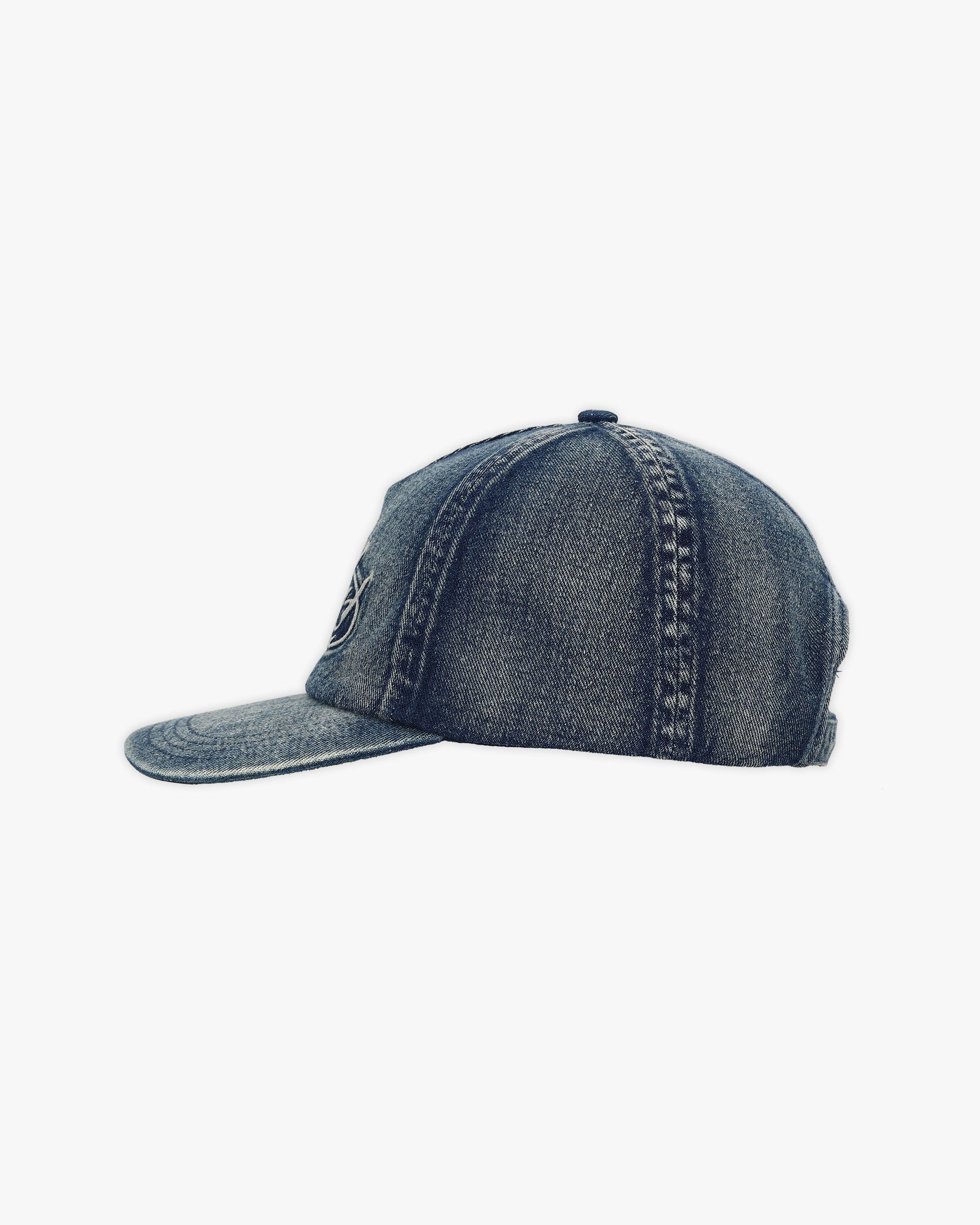 SCRIPT DENIM CAP BLUE