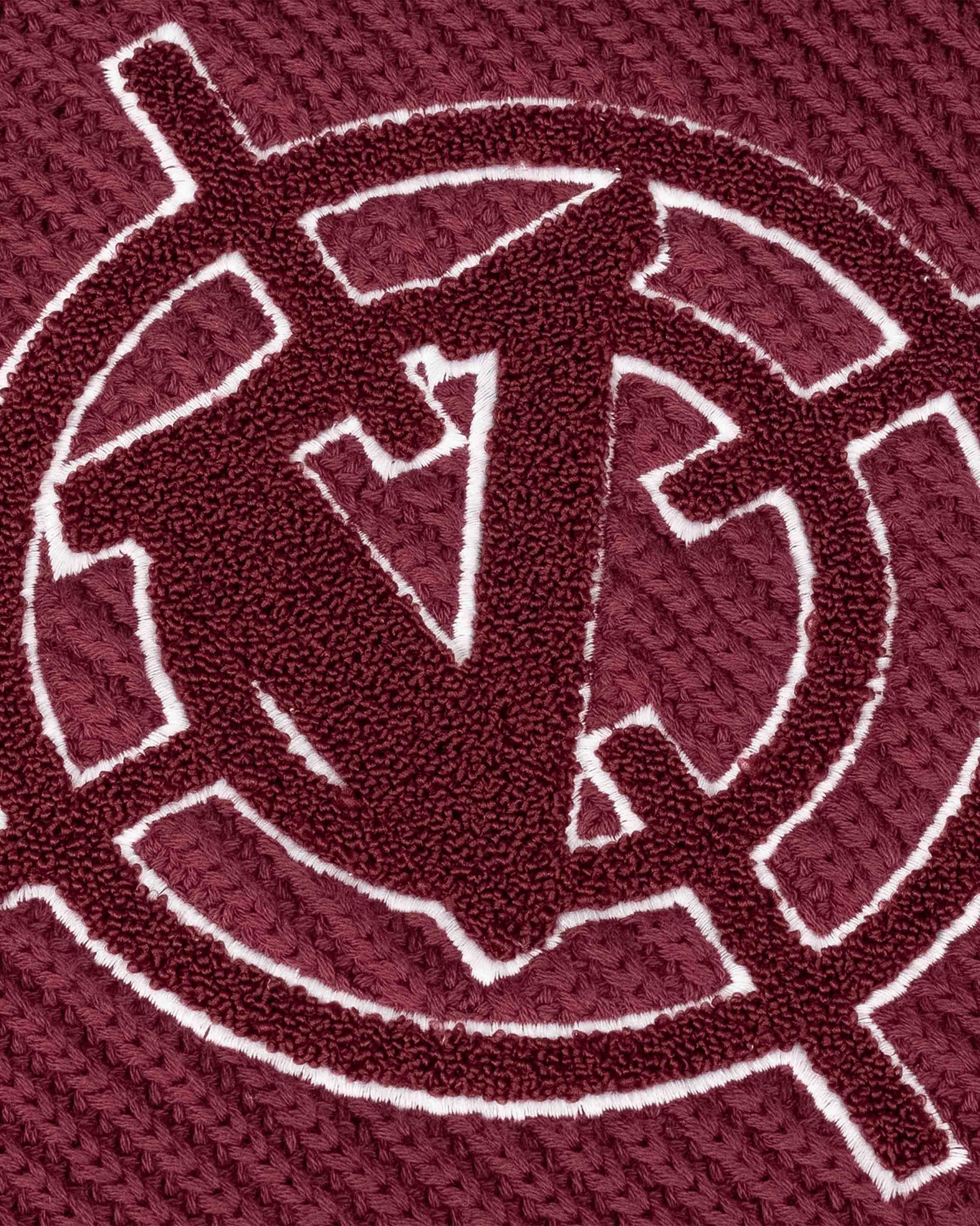 V-LOGO KNITWEAR DARK CHERRY