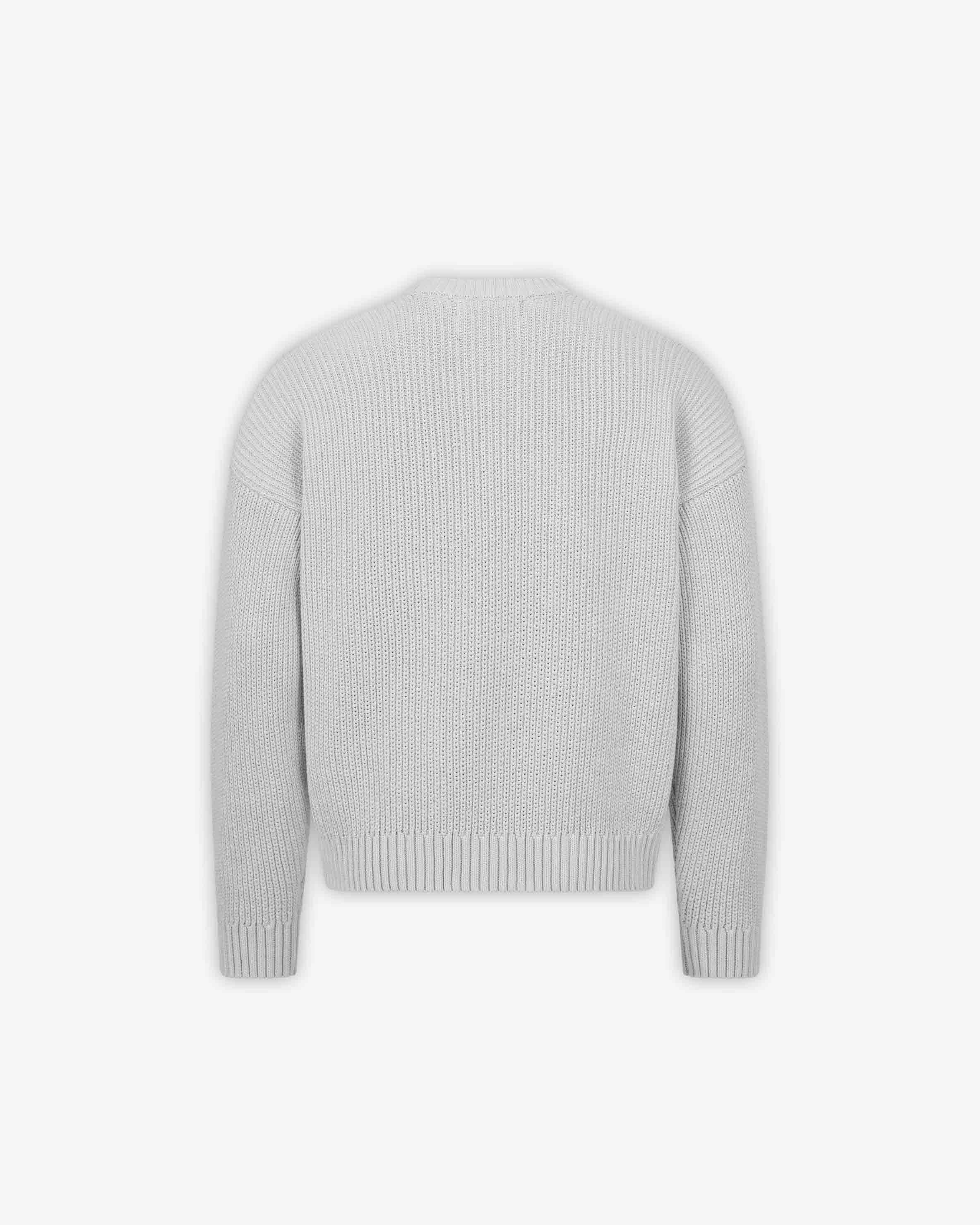V-LOGO KNITWEAR LIGHT GREY