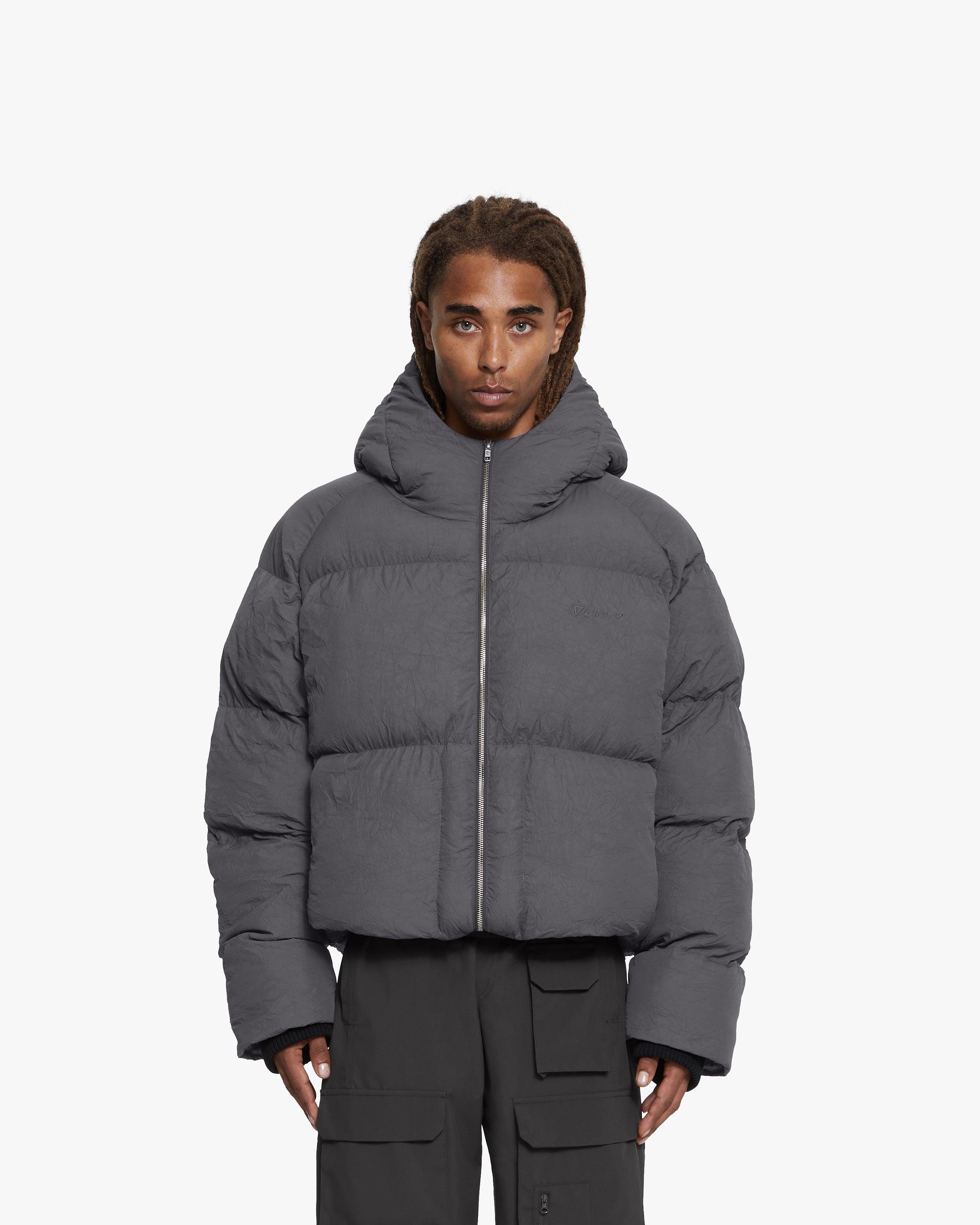 PUFFER JACKET DARK GREY