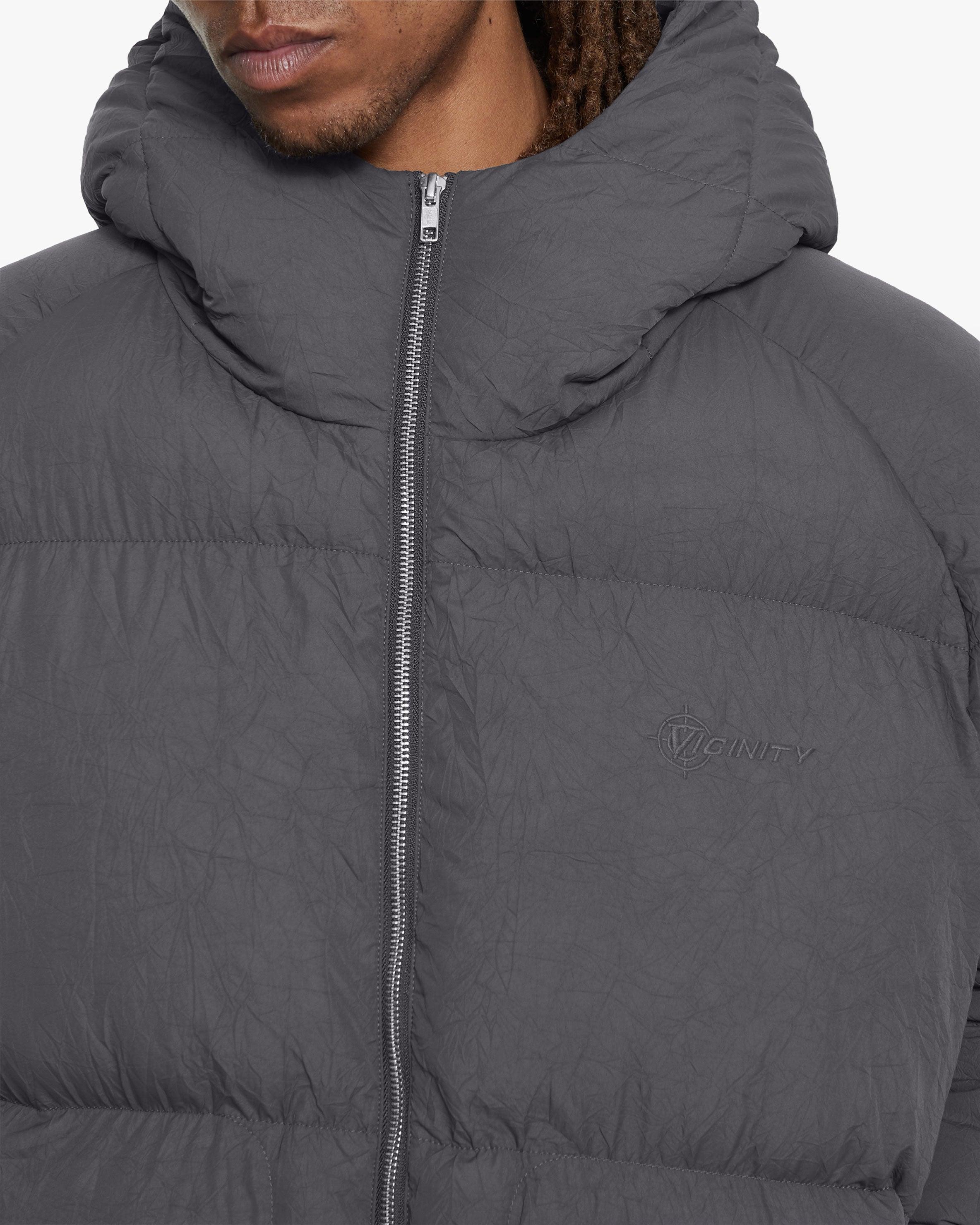 PUFFER JACKET DARK GREY