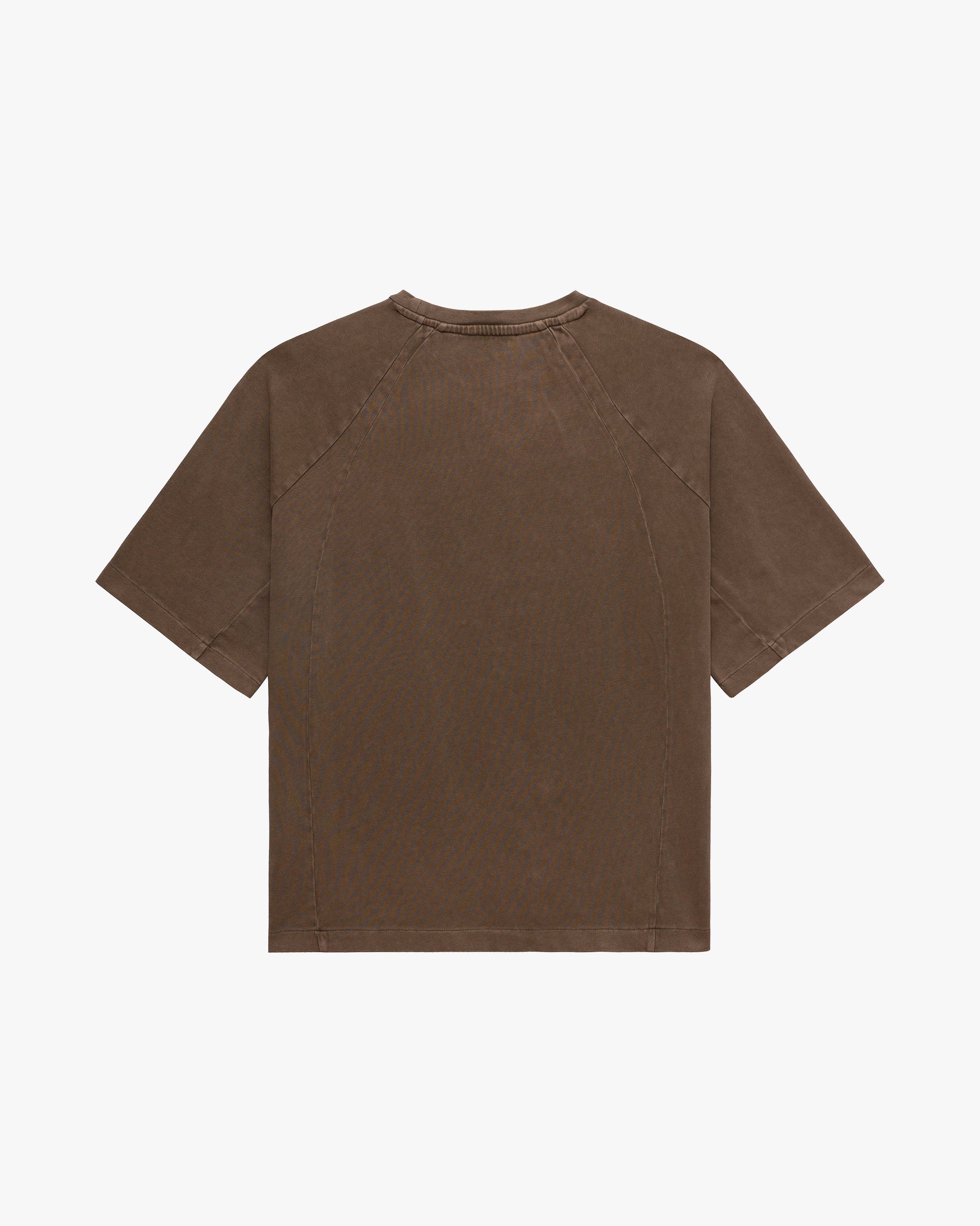 ACID WASHED TEE BROWN