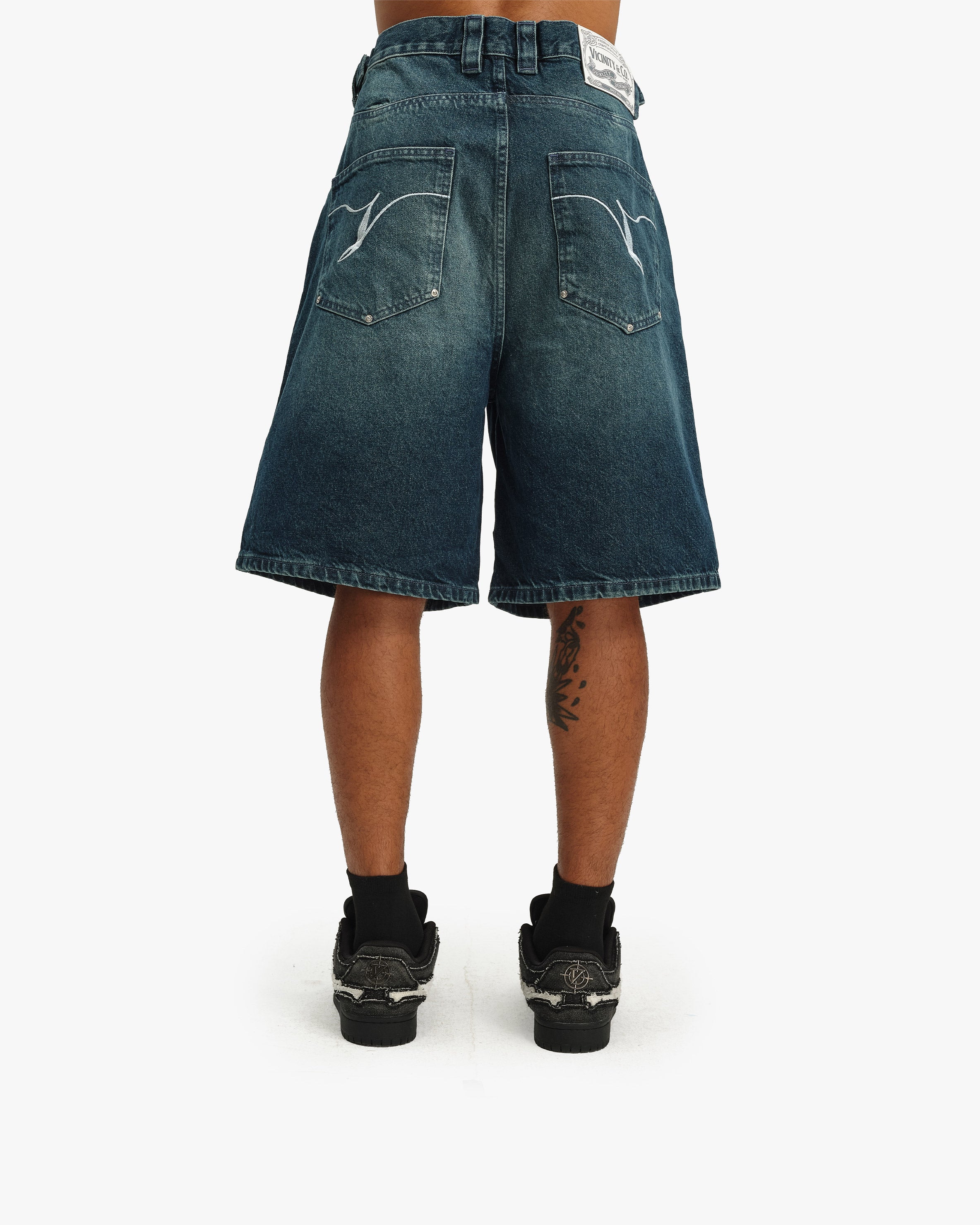 WILD SOUTH DENIM JORTS LAKE