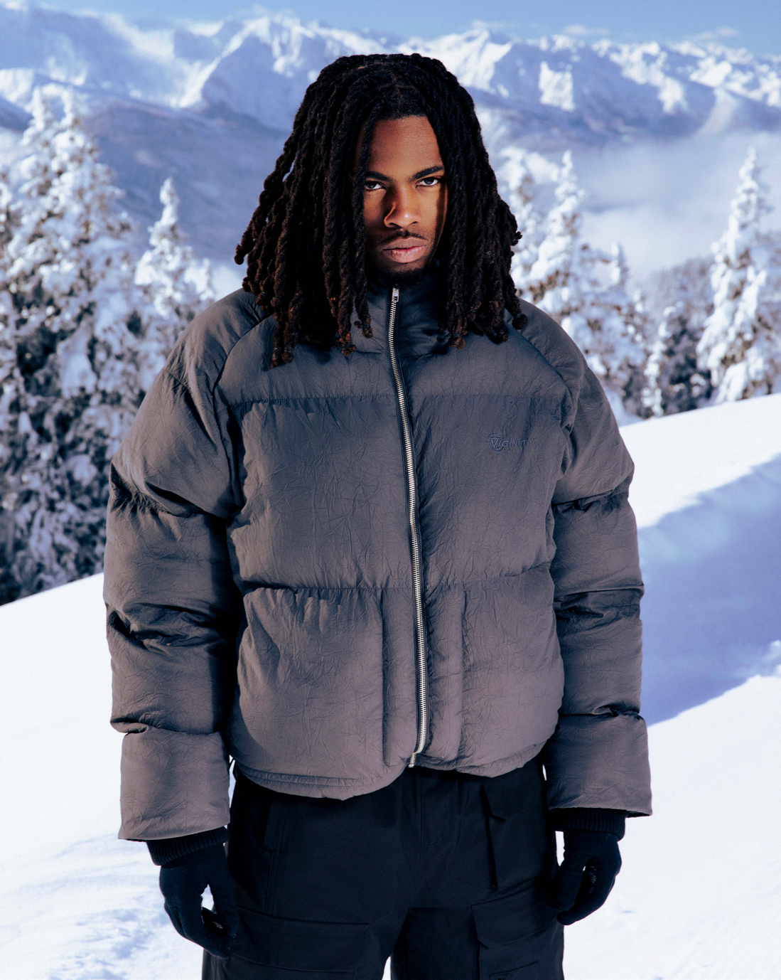 PUFFER JACKET DARK GREY