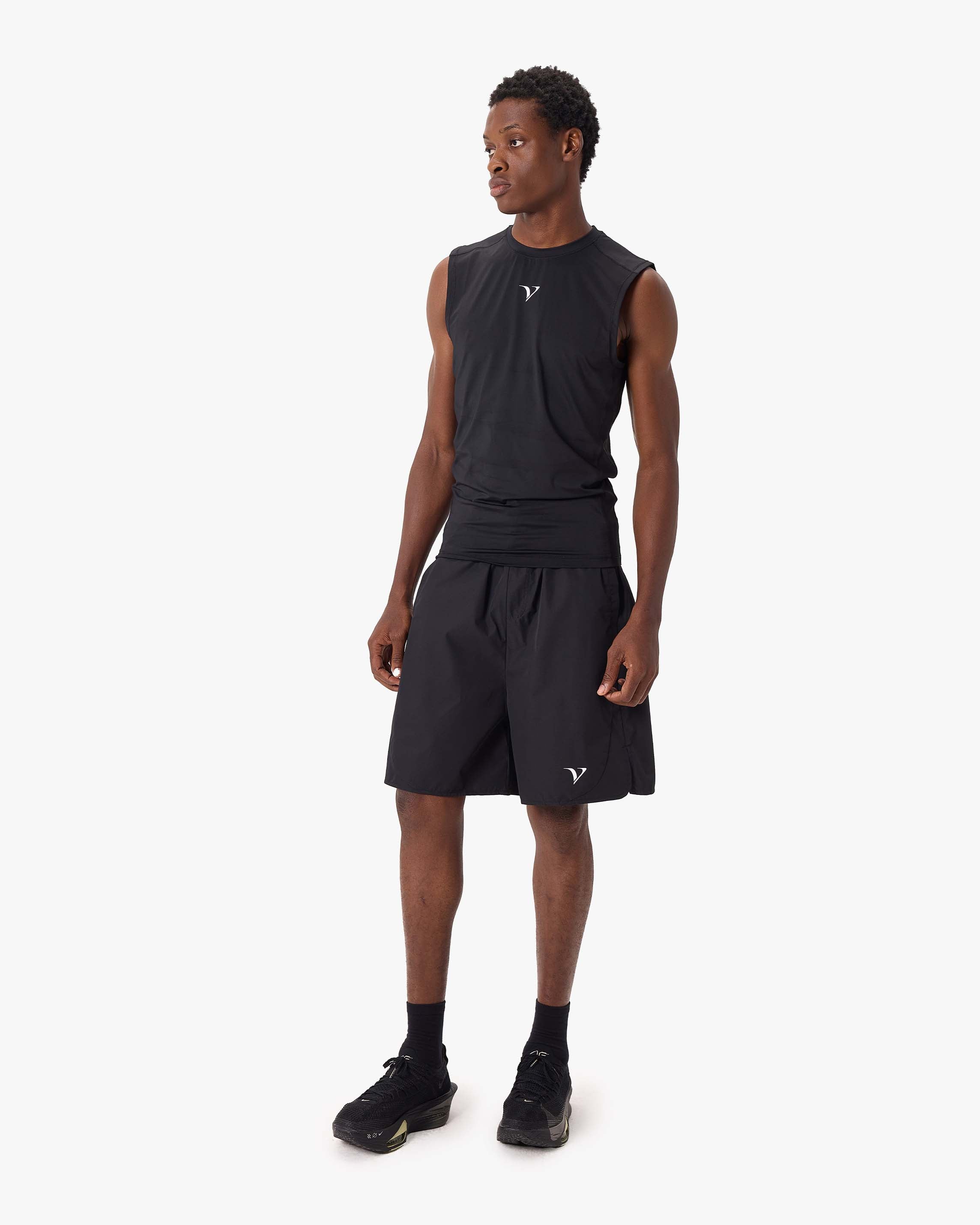 ACTIVEWEAR COMPRESSION TANKTOP BLACK
