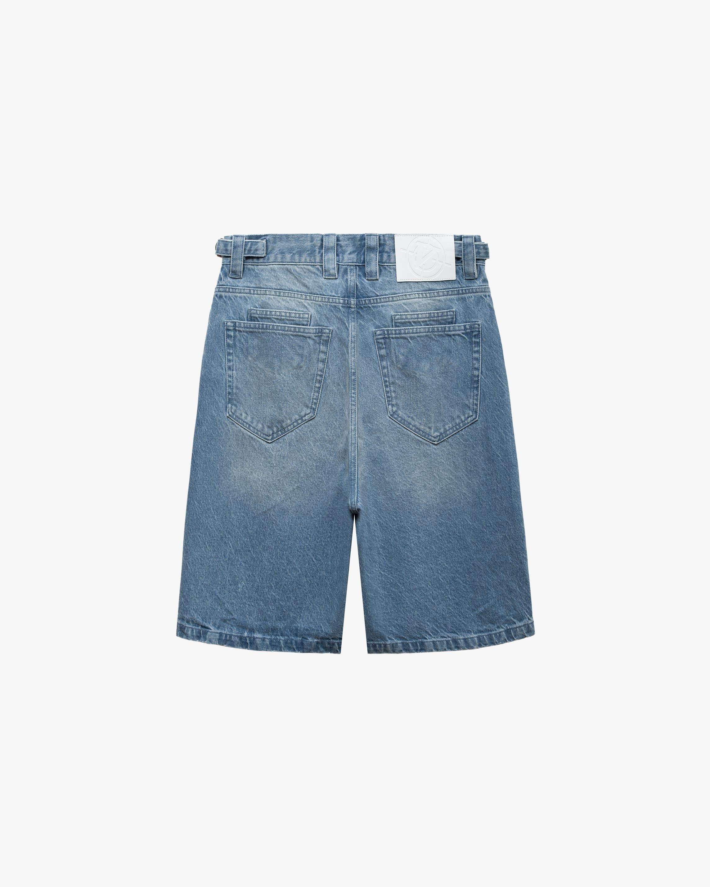 VINTAGE BLUE DENIM JORTS