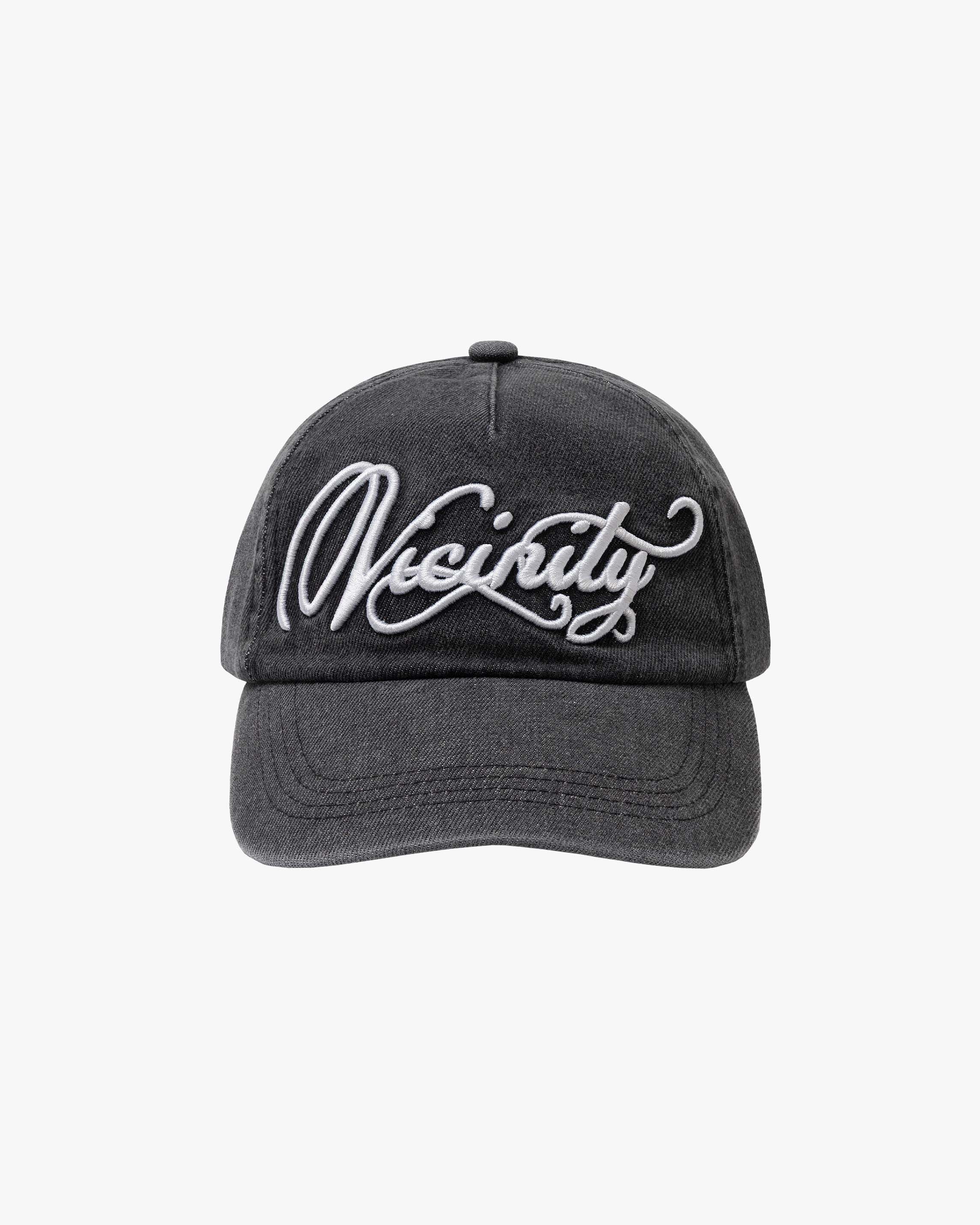 ORNAMENT DENIM CAP BLACK