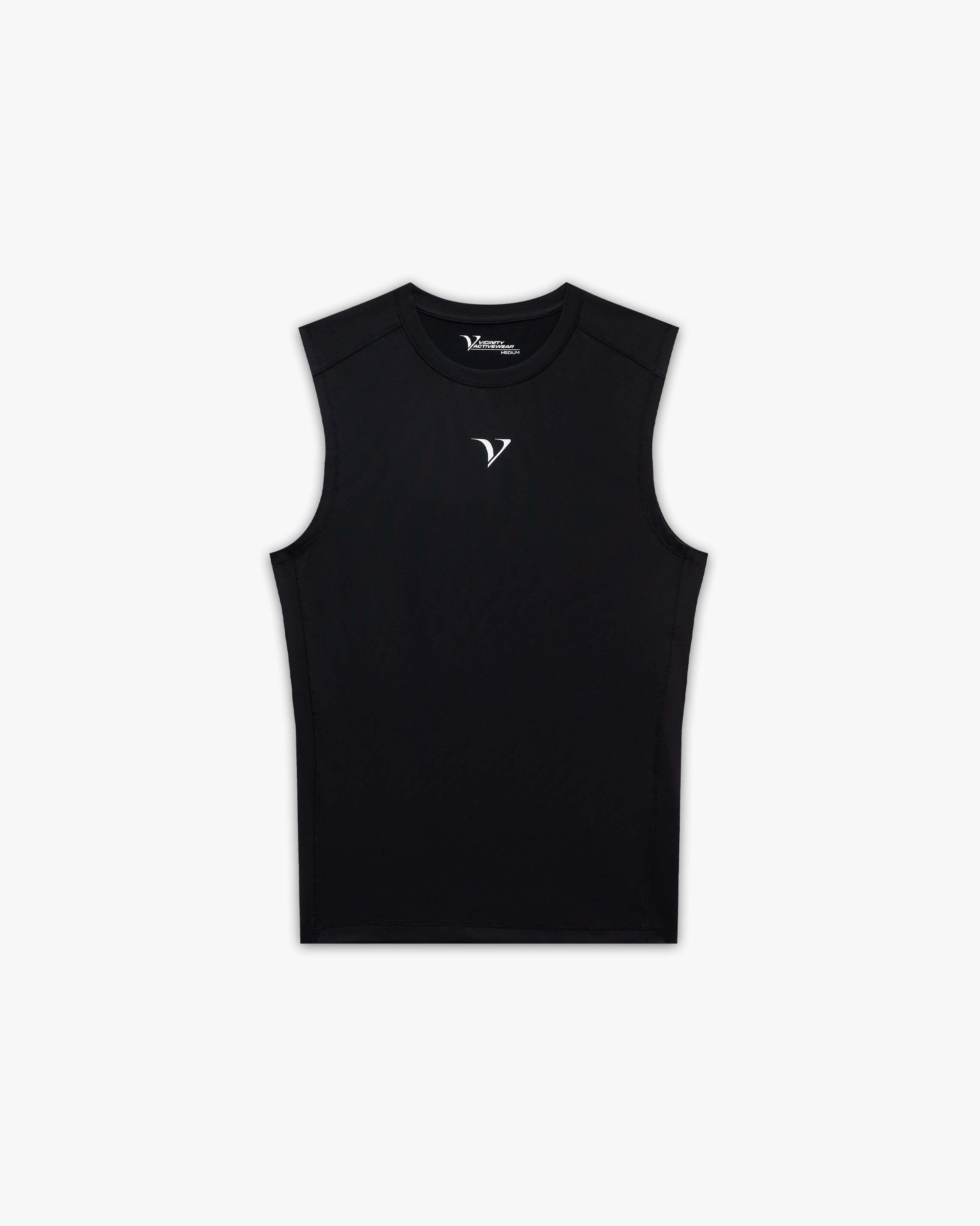 ACTIVEWEAR COMPRESSION TANKTOP BLACK