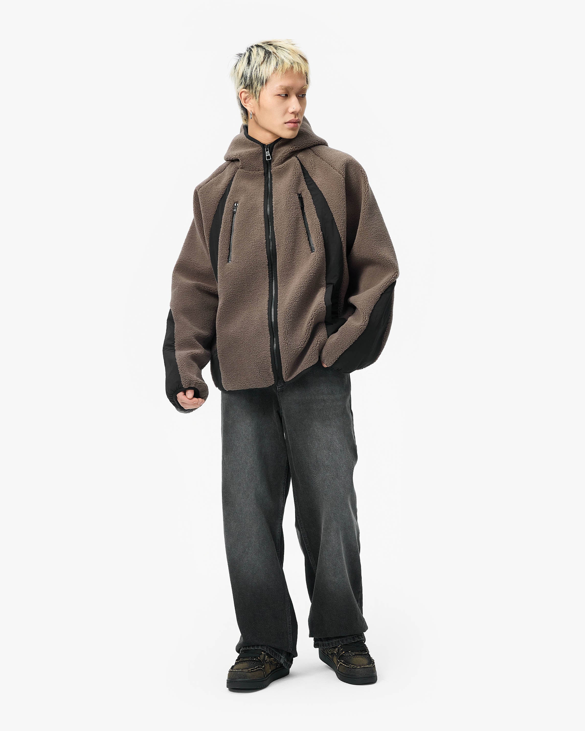 TRAIL FLEECE JACKET BROWN