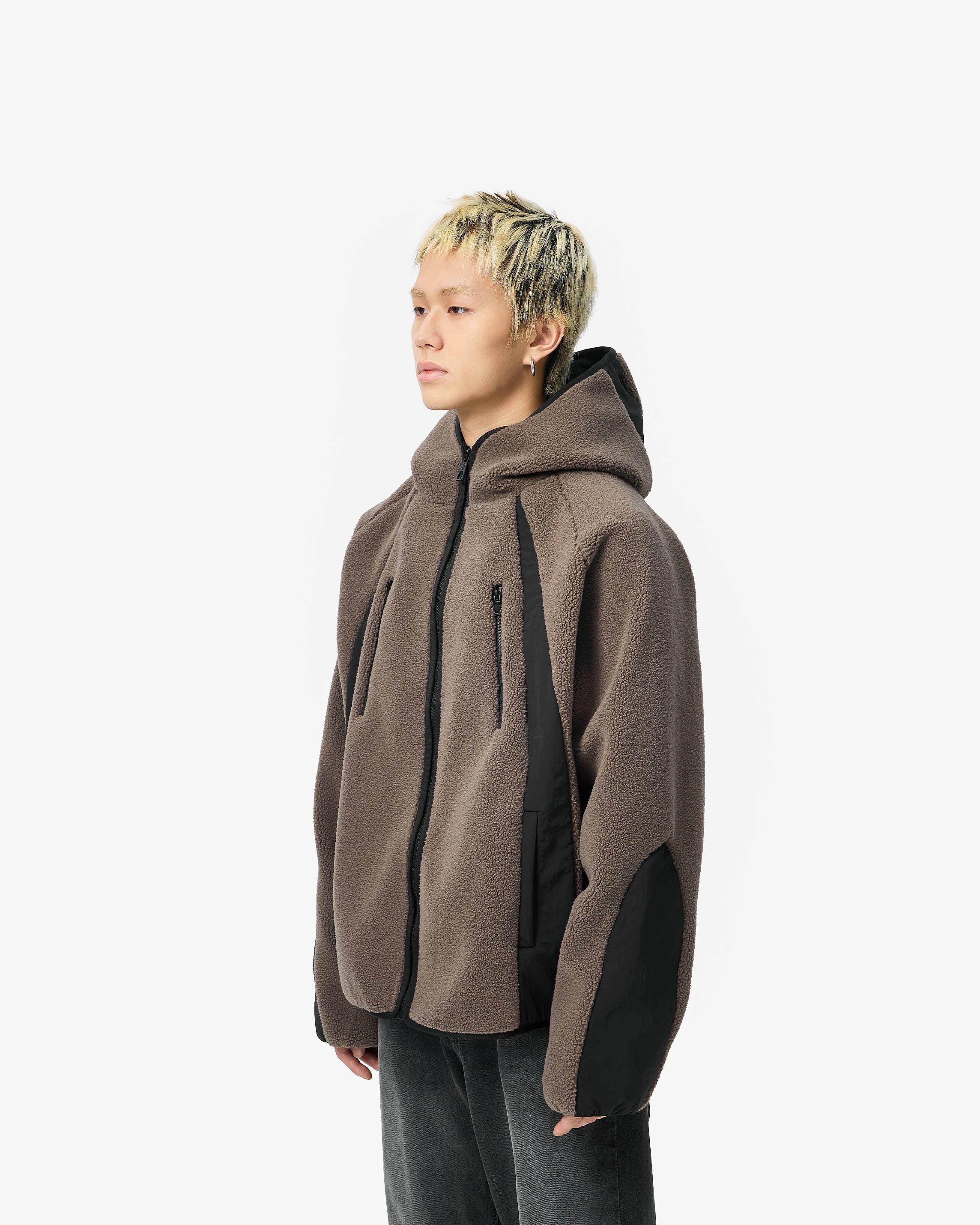 TRAIL FLEECE JACKET BROWN