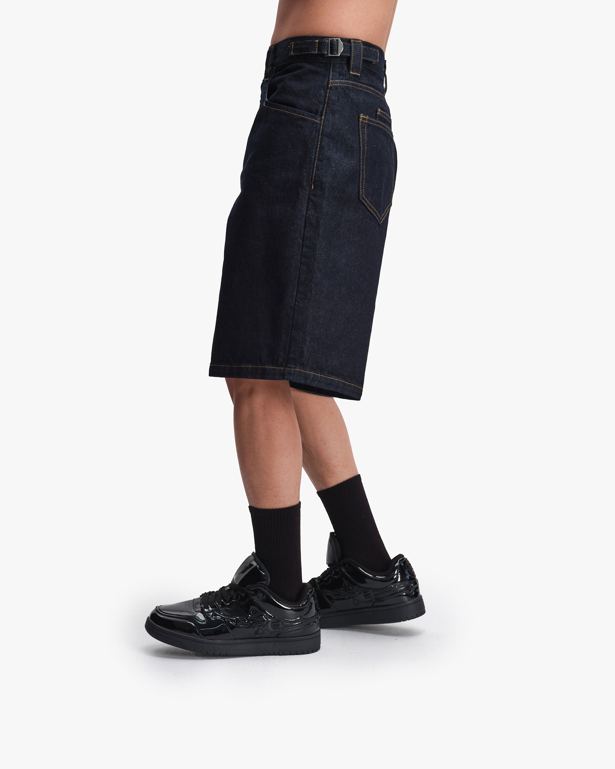RAW DENIM JORTS