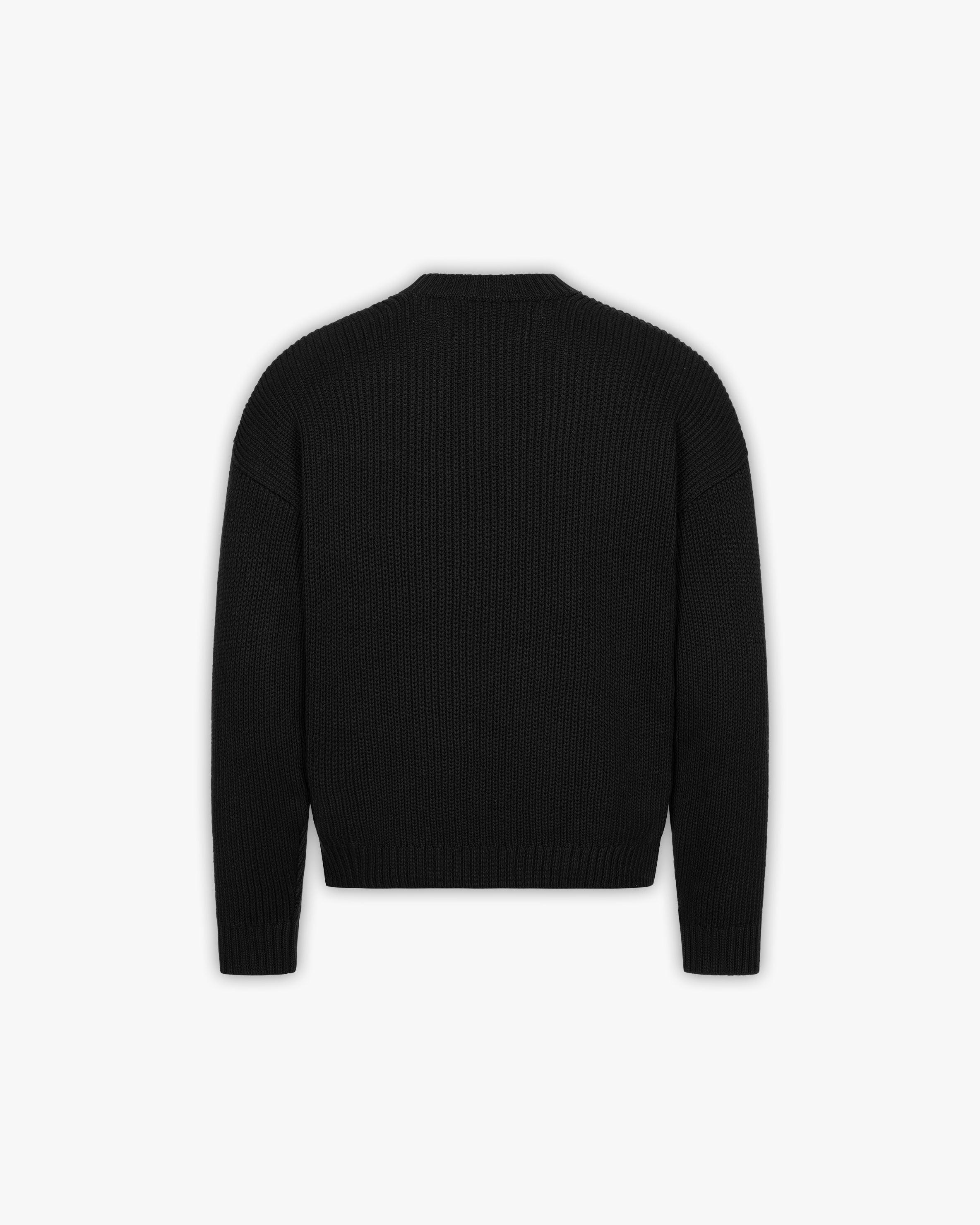 V-LOGO KNITWEAR BLACK